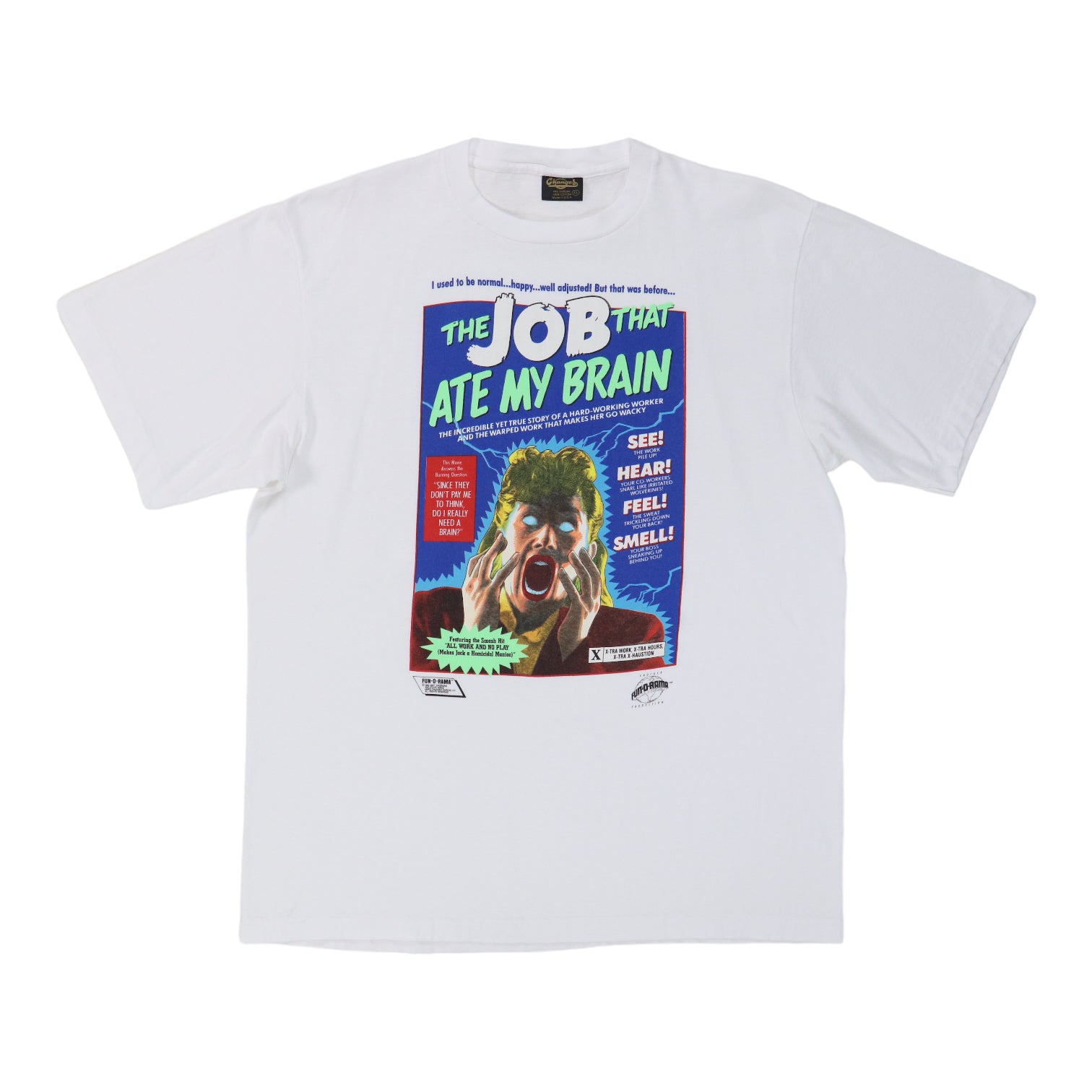 1989 The Job That Ate My Brain Shirt – WyCo Vintage