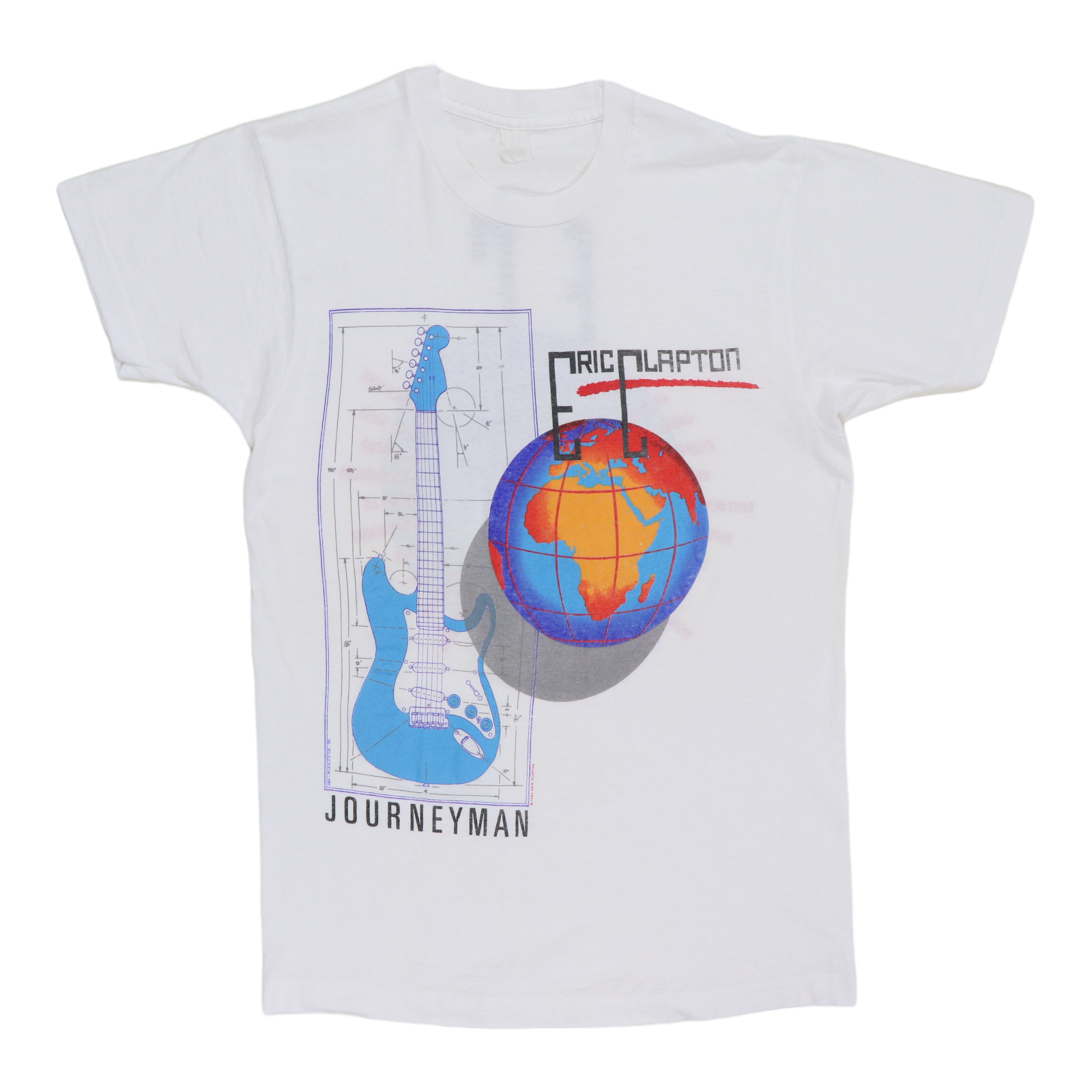 Vintage 1990 Eric 2024 Clapton journey man tour shirt