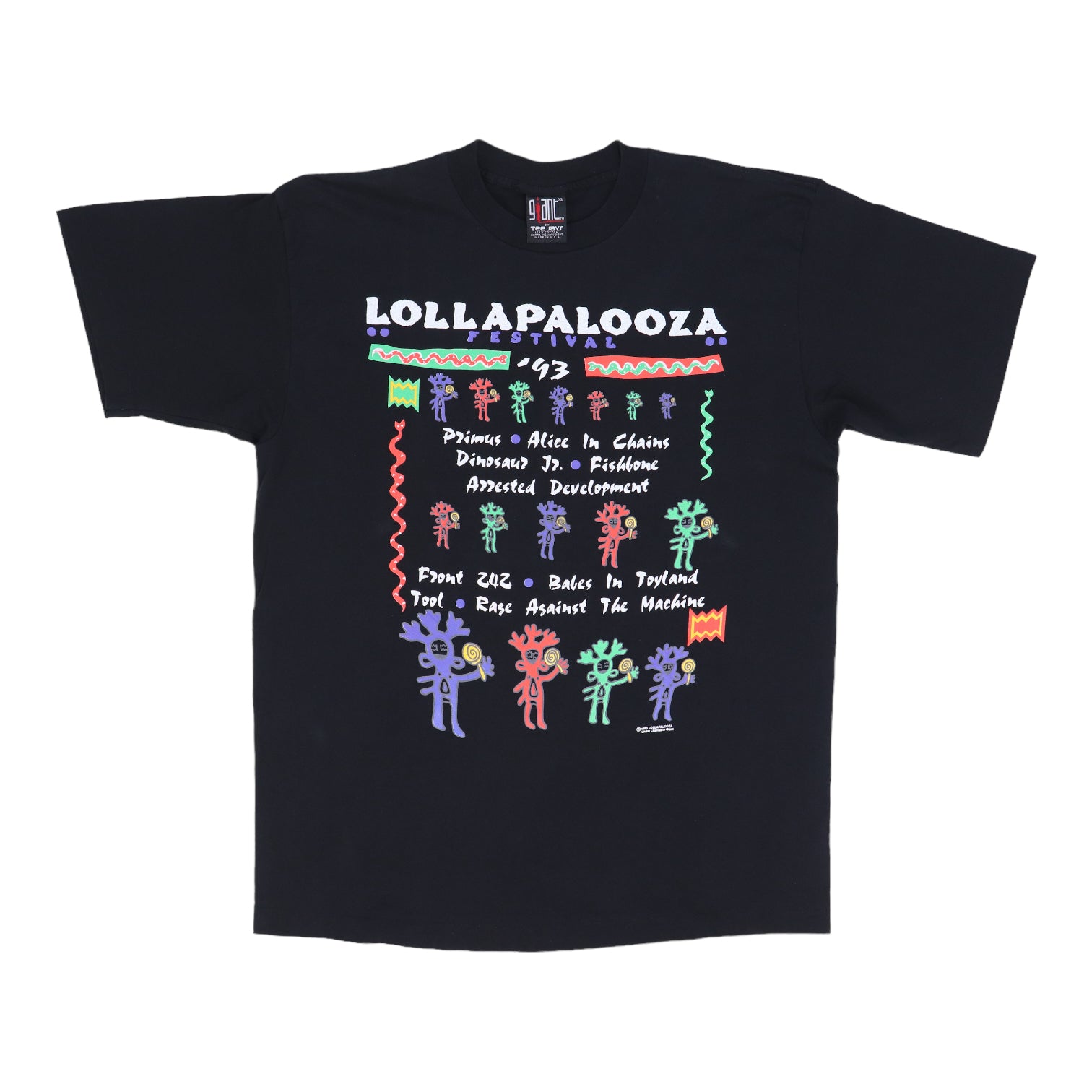 Vintage 1993 Lollapalooza tee XL newest Giant Band Rare