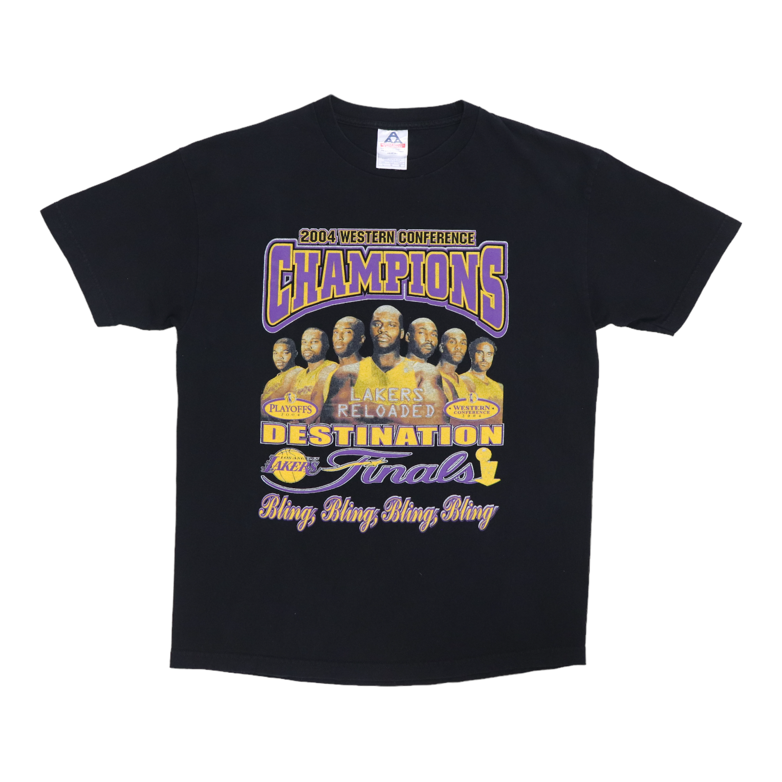 Vintage 2004 Los Angeles Lakers Bling Bling Playoffs Shirt – WyCo Vintage