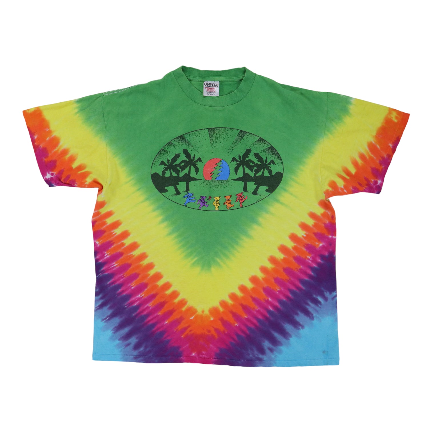 1992 Grateful Dead Dancing Bears Tie Dye Shirt – WyCo Vintage