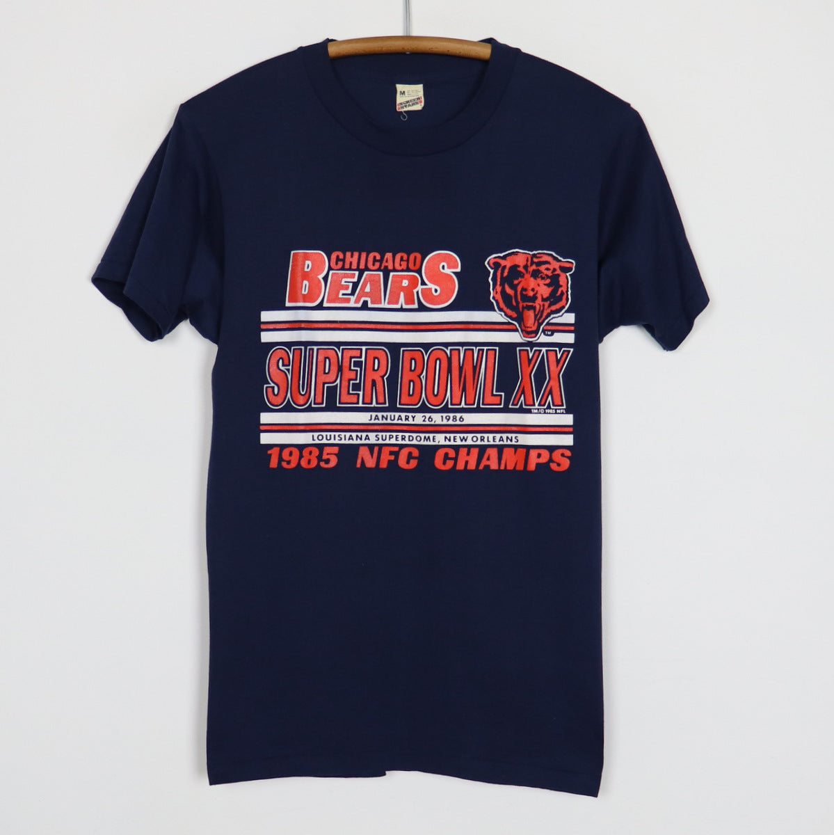 CHICAGO BEARS Super Bowl XX 1986 Tee Shirt and 1985 N F C 