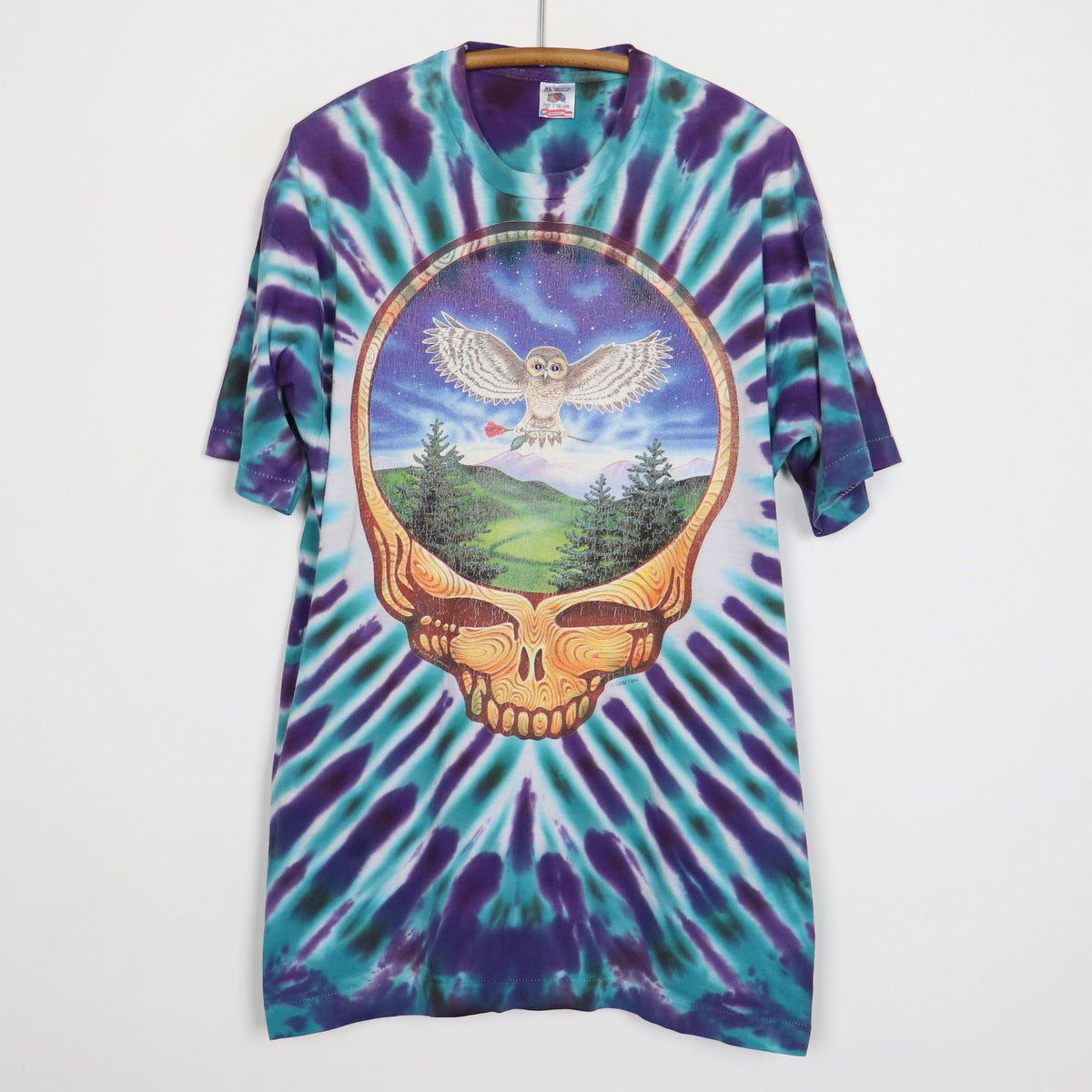 Wyco Vintage 1994 Grateful Dead Summer Tour Liquid Blue Tie Dye Shirt