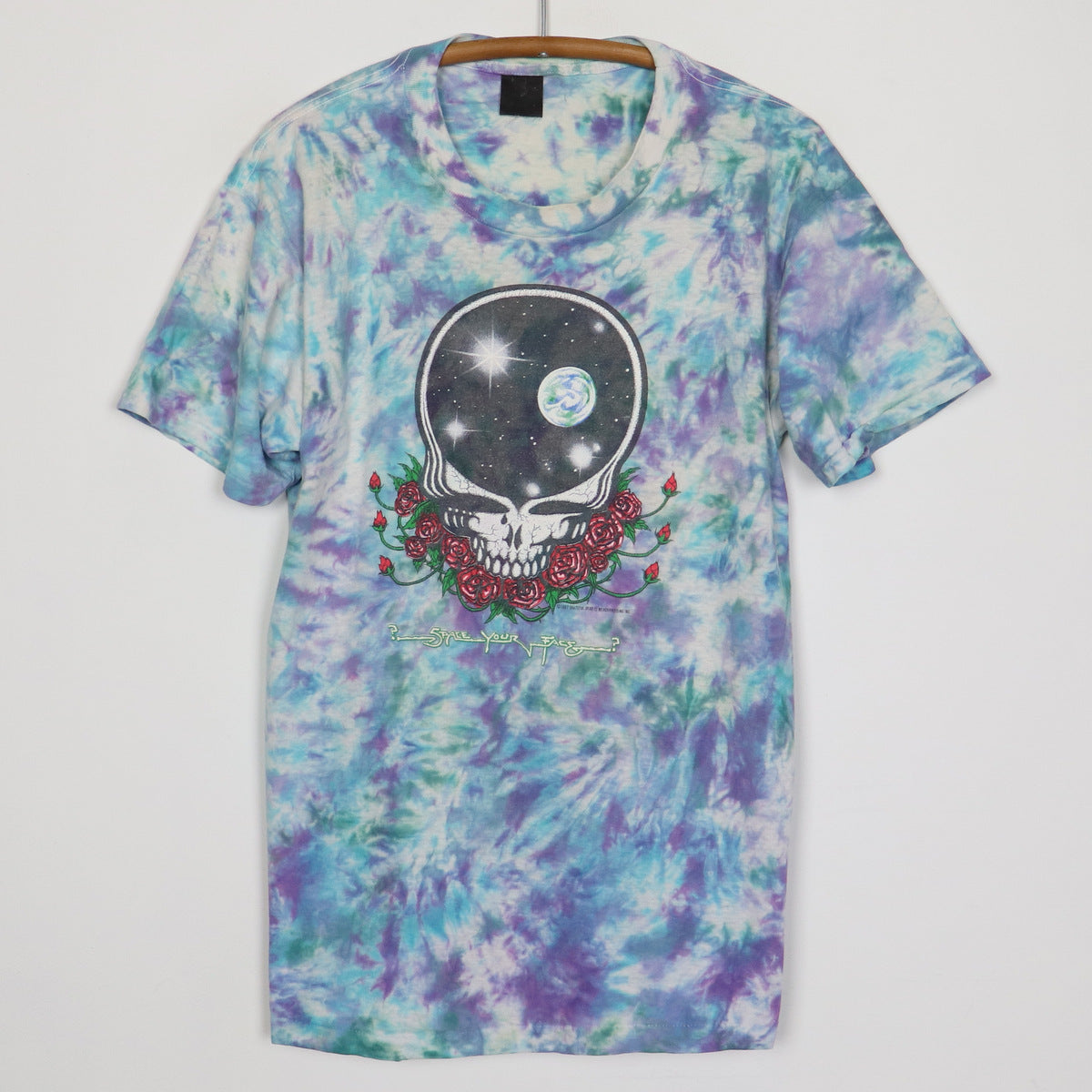 Vintage Space Your Face Poly-Cotton Tie-Dye T-Shirt