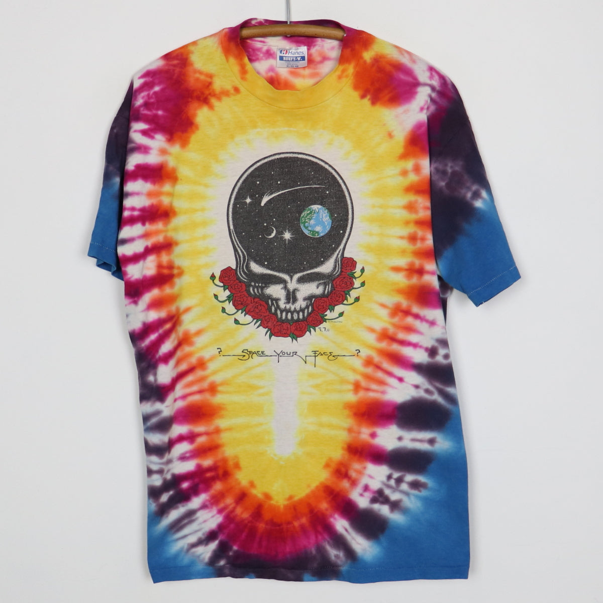 Grateful Dead Space Skull Short-Sleeve T-Shirt- Medium