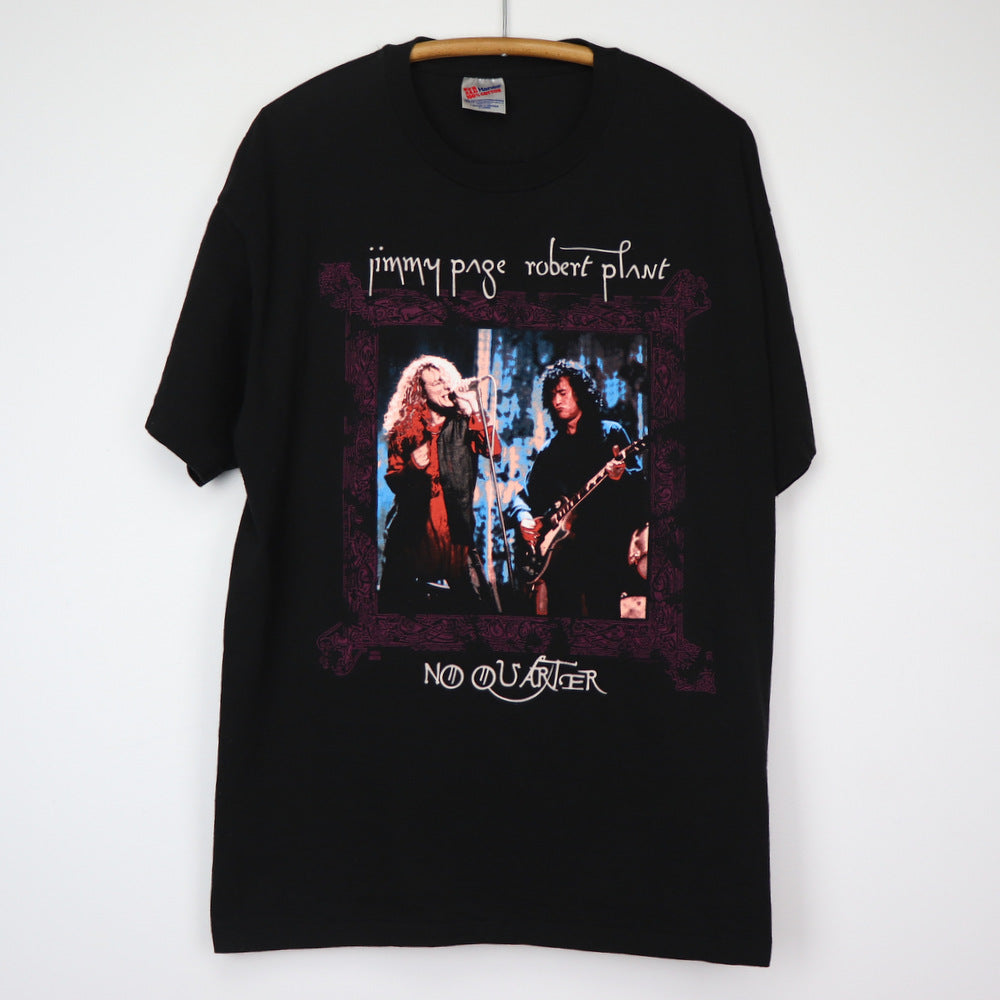 Vintage Jimmy Page Robert Plant No Quarter World 1995 Tour Shirt