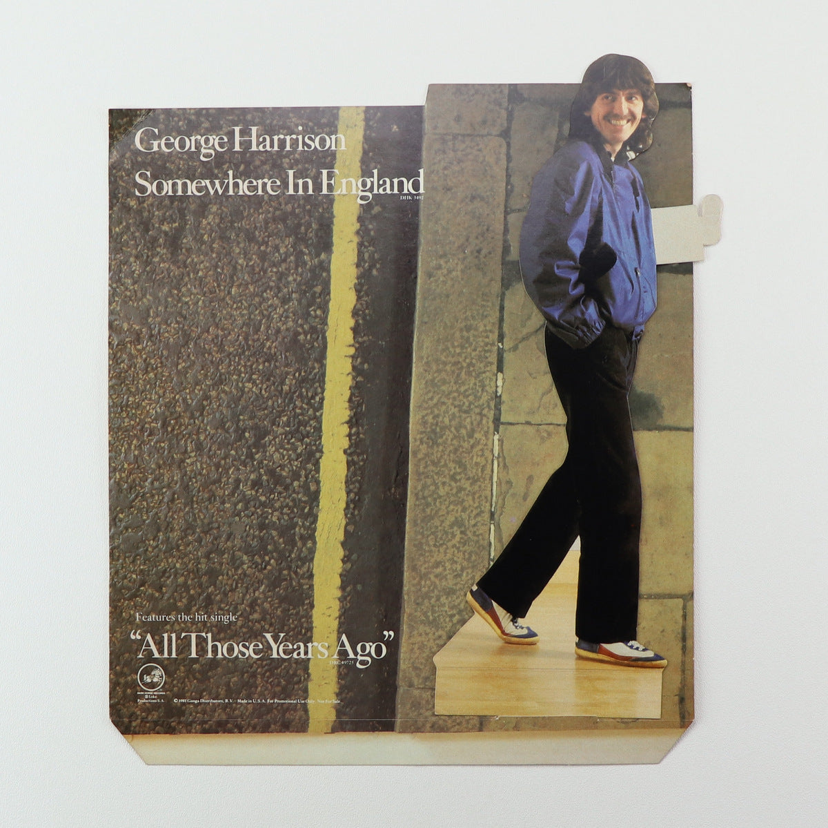 1981 George Harrison Somewhere In England All Those Years Ago Promo Display
