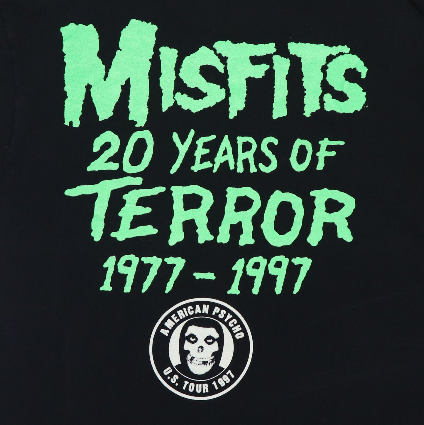 1997 Misfits 20 Years Of Terror Tour Shirt