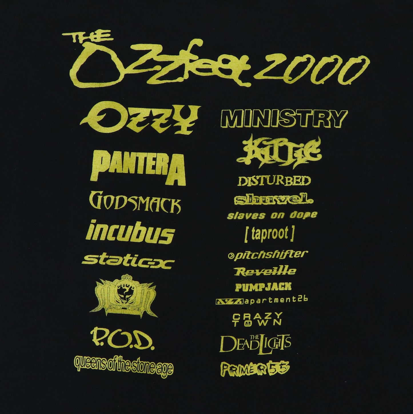 2000 Ozzy Osbourne Ozzfest Concert Shirt