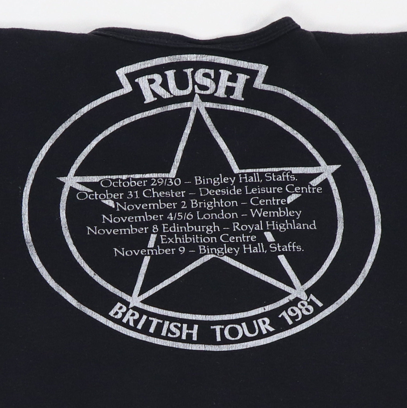 1981 Rush Exit Stage Left Euro Tour Shirt