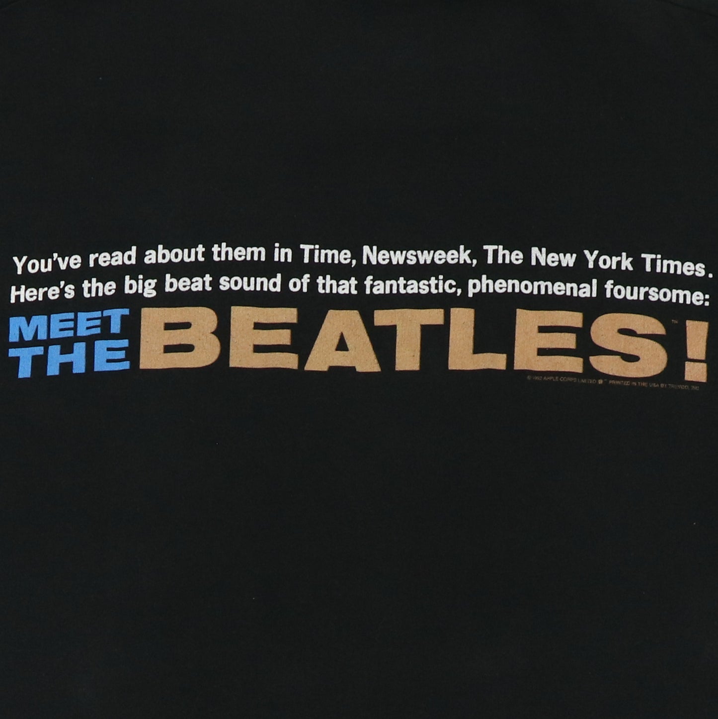 1992 Meet The Beatles Shirt