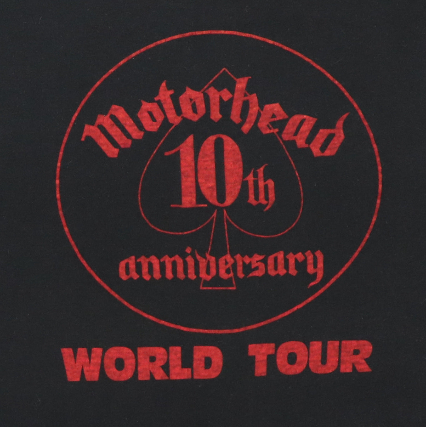 1985 Motorhead 10th Anniversary World Tour Shirt