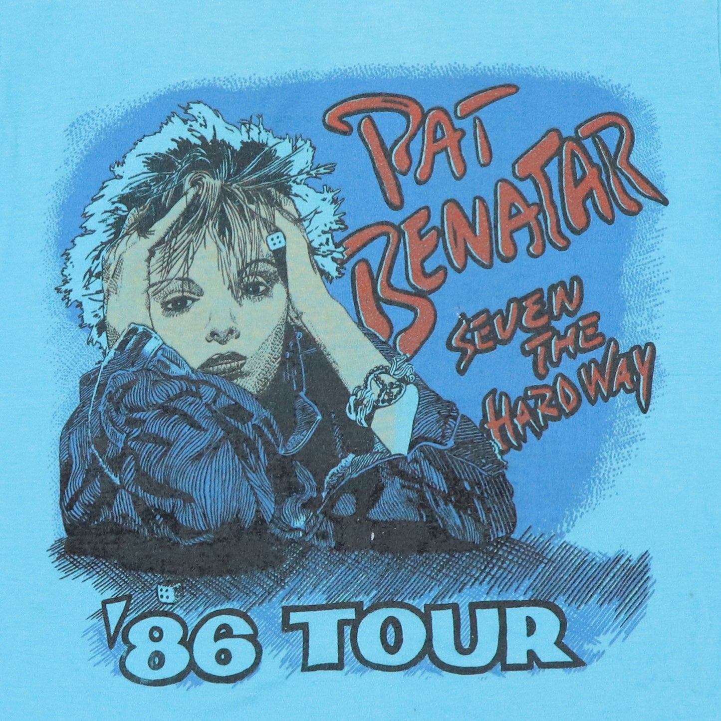 1986 Pat Benatar Seven The Hard Way Tour Shirt