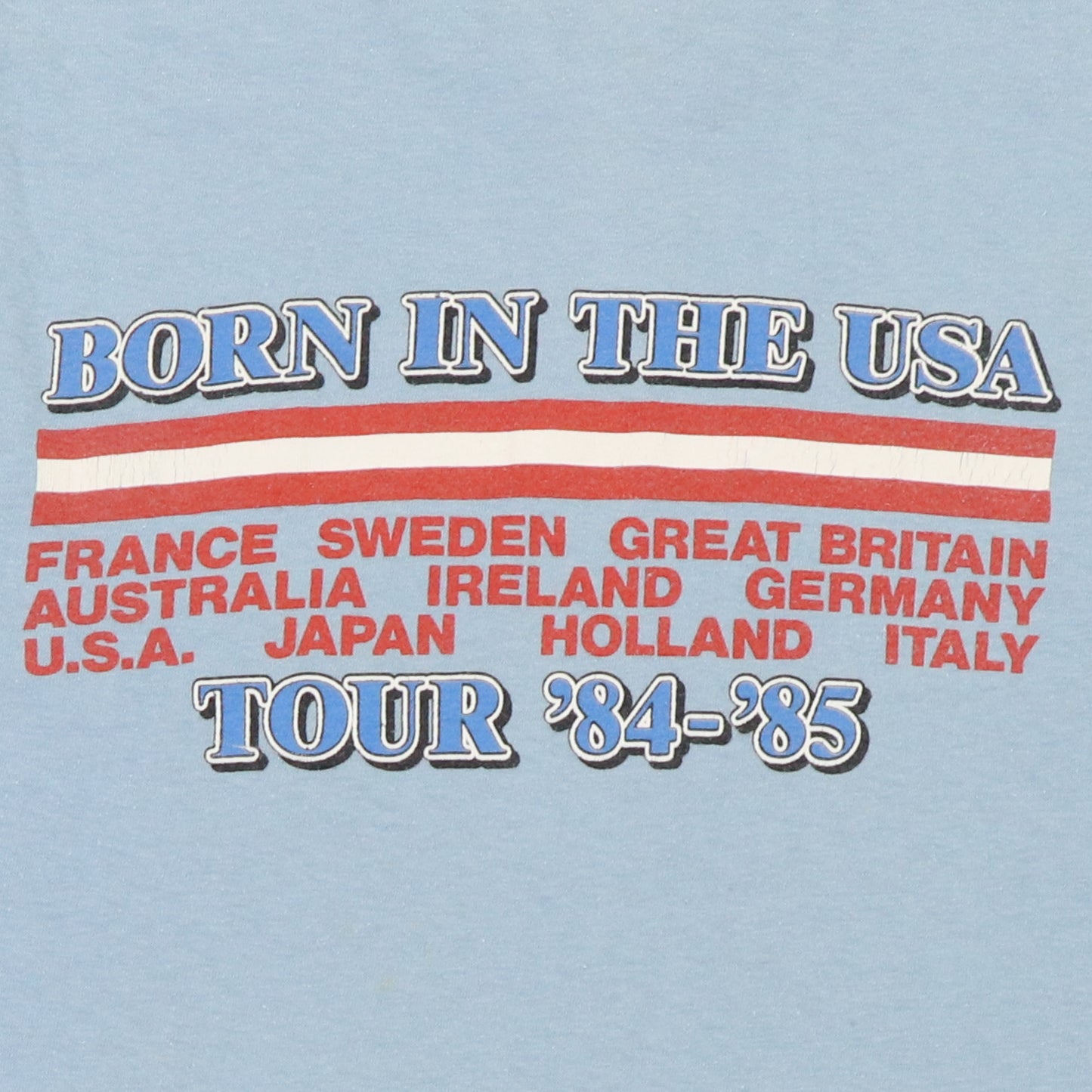 1984 Bruce Springsteen Sleeveless Tour Shirt