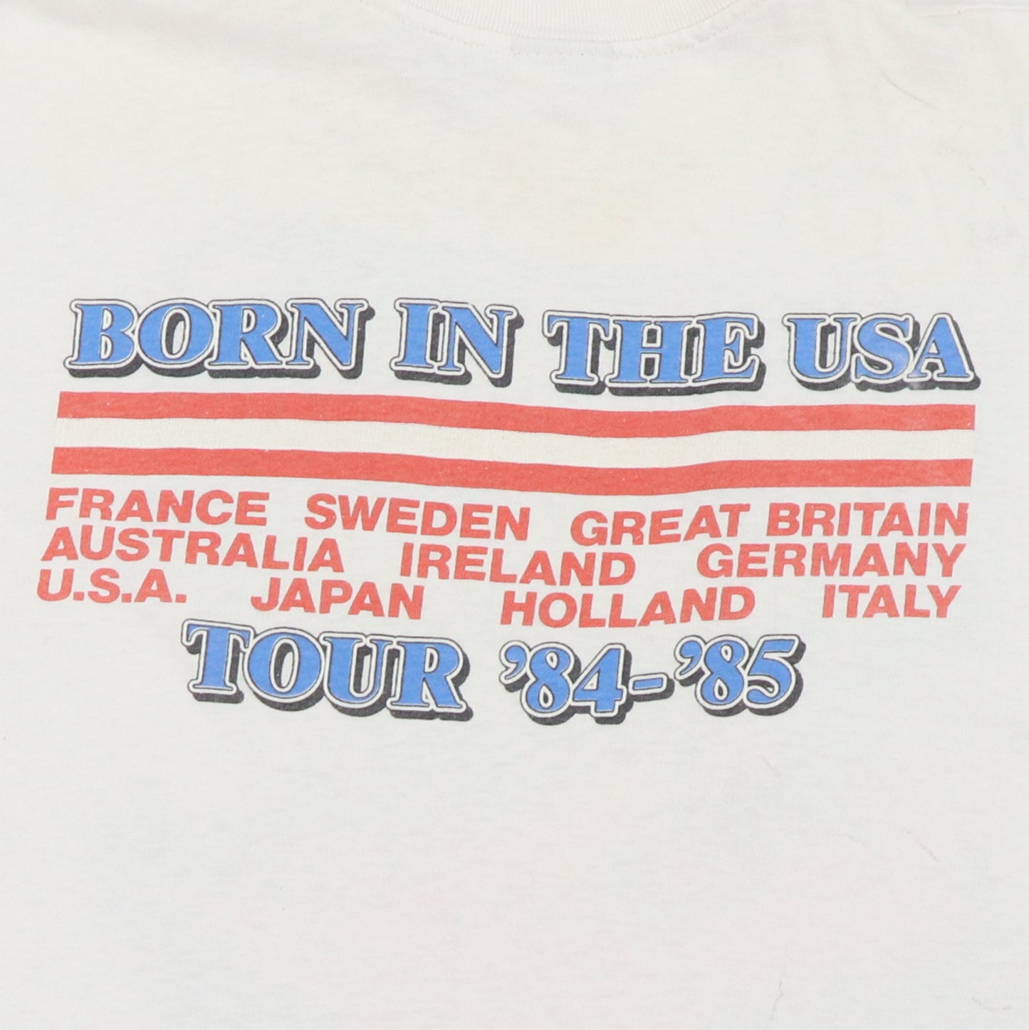 1984 Bruce Springsteen European Tour Shirt