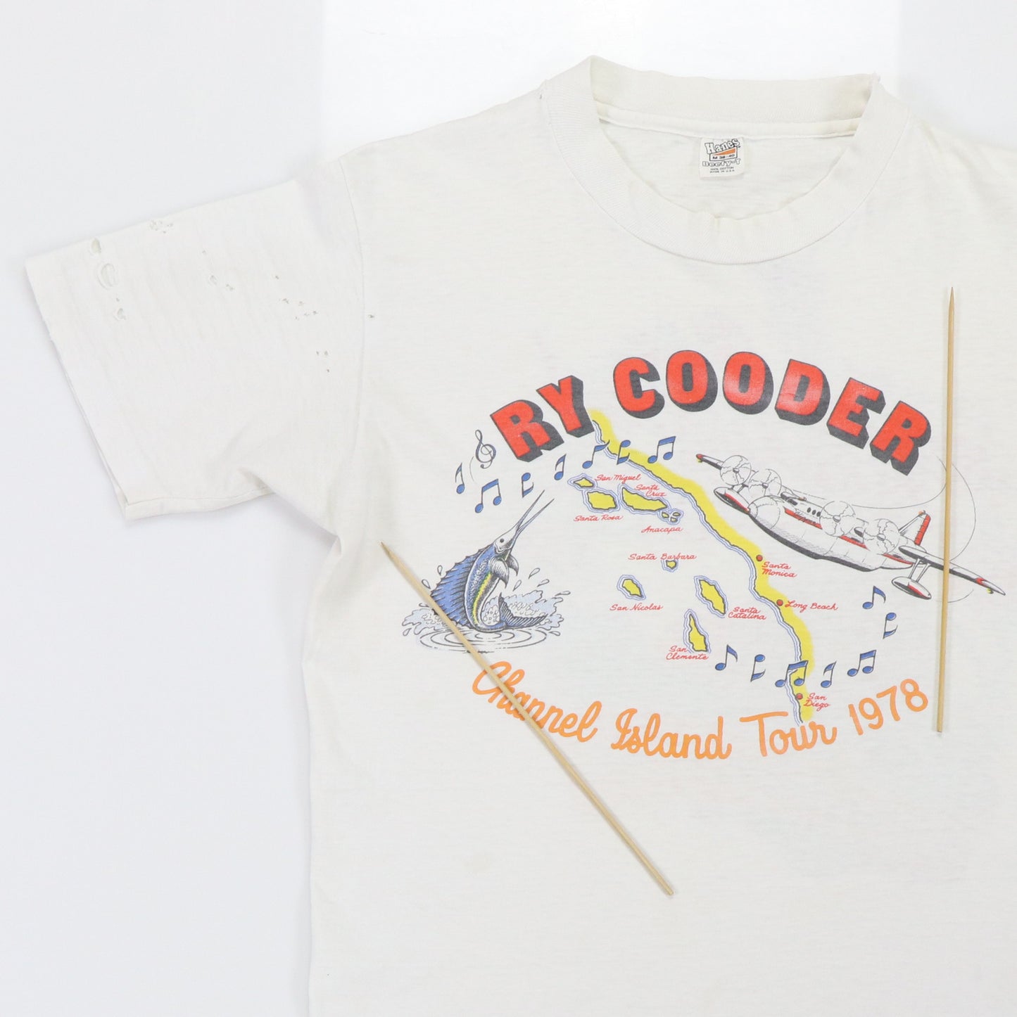 1978 Ry Cooder Channel Island Tour Shirt