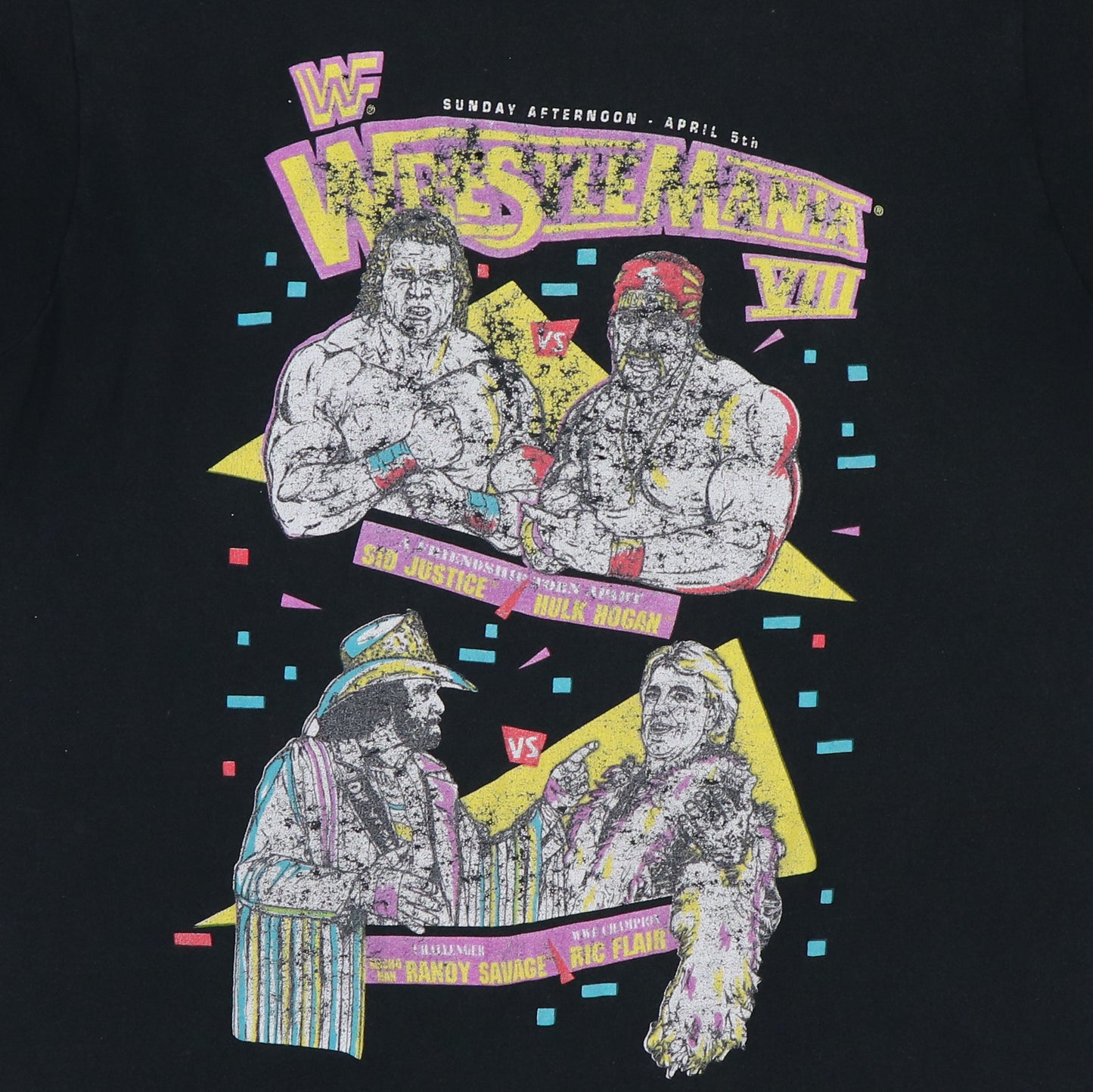 1992 Wrestlemania VIII WWF Shirt