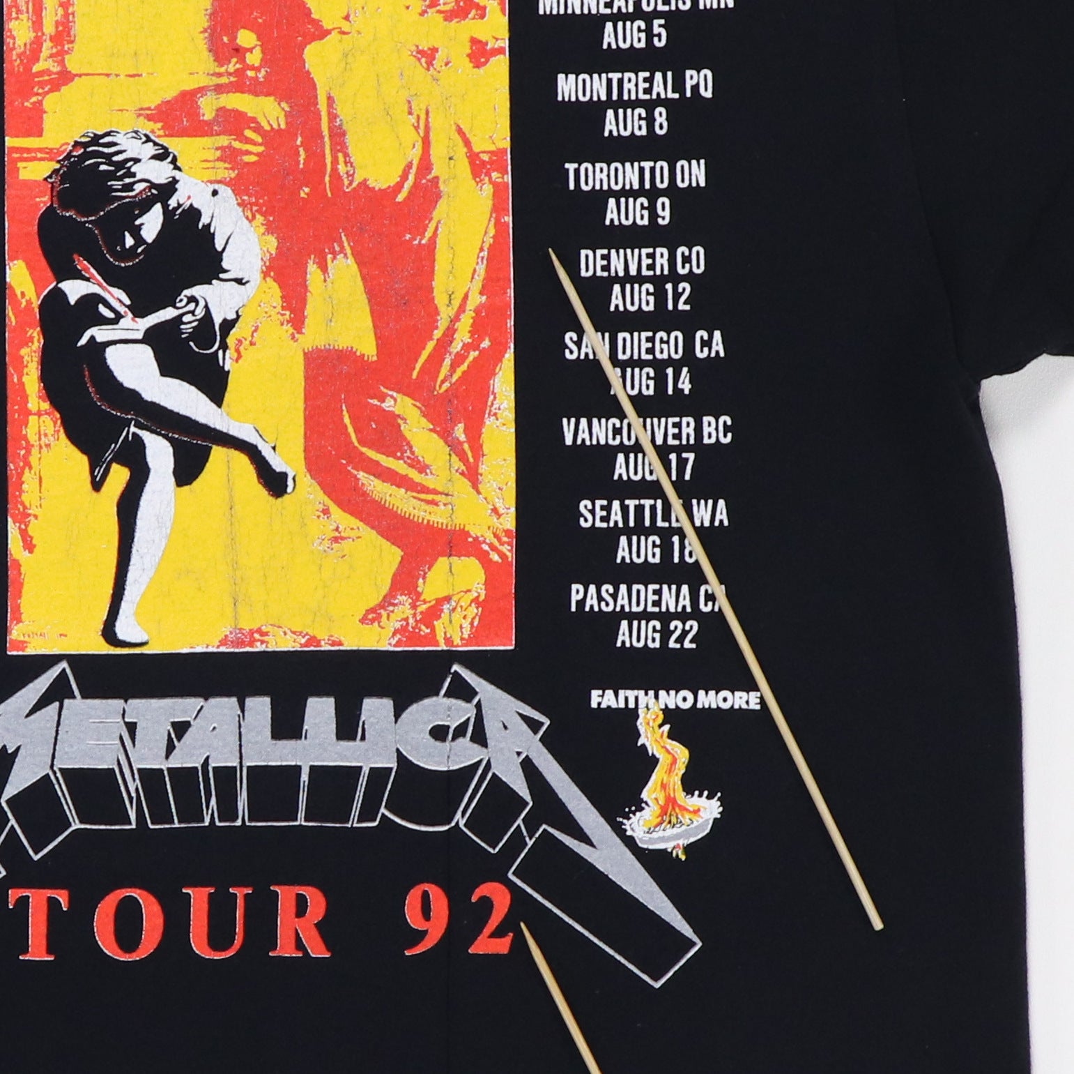 1992 Metallica Guns N Roses Shirt – WyCo Vintage