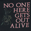 1989 Jim Morrison No One Here Gets Out Alive Shirt