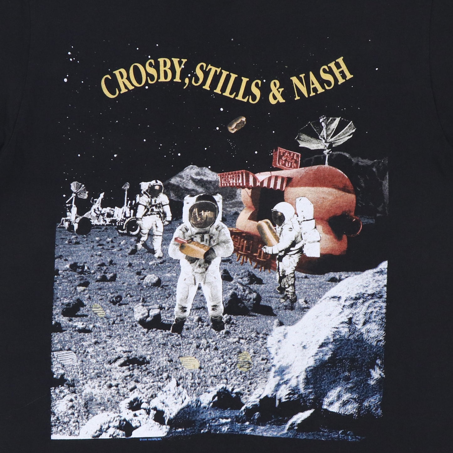 1990 Crosby Stills & Nash Live It Up Shirt