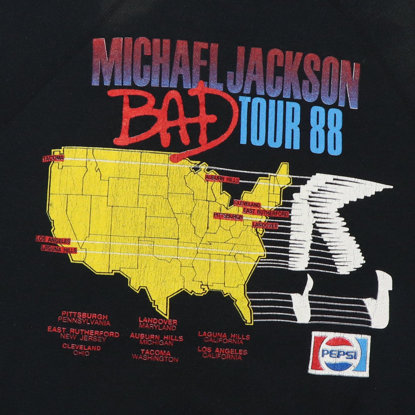 1988 Michael Jackson Bad Tour Sweatshirt