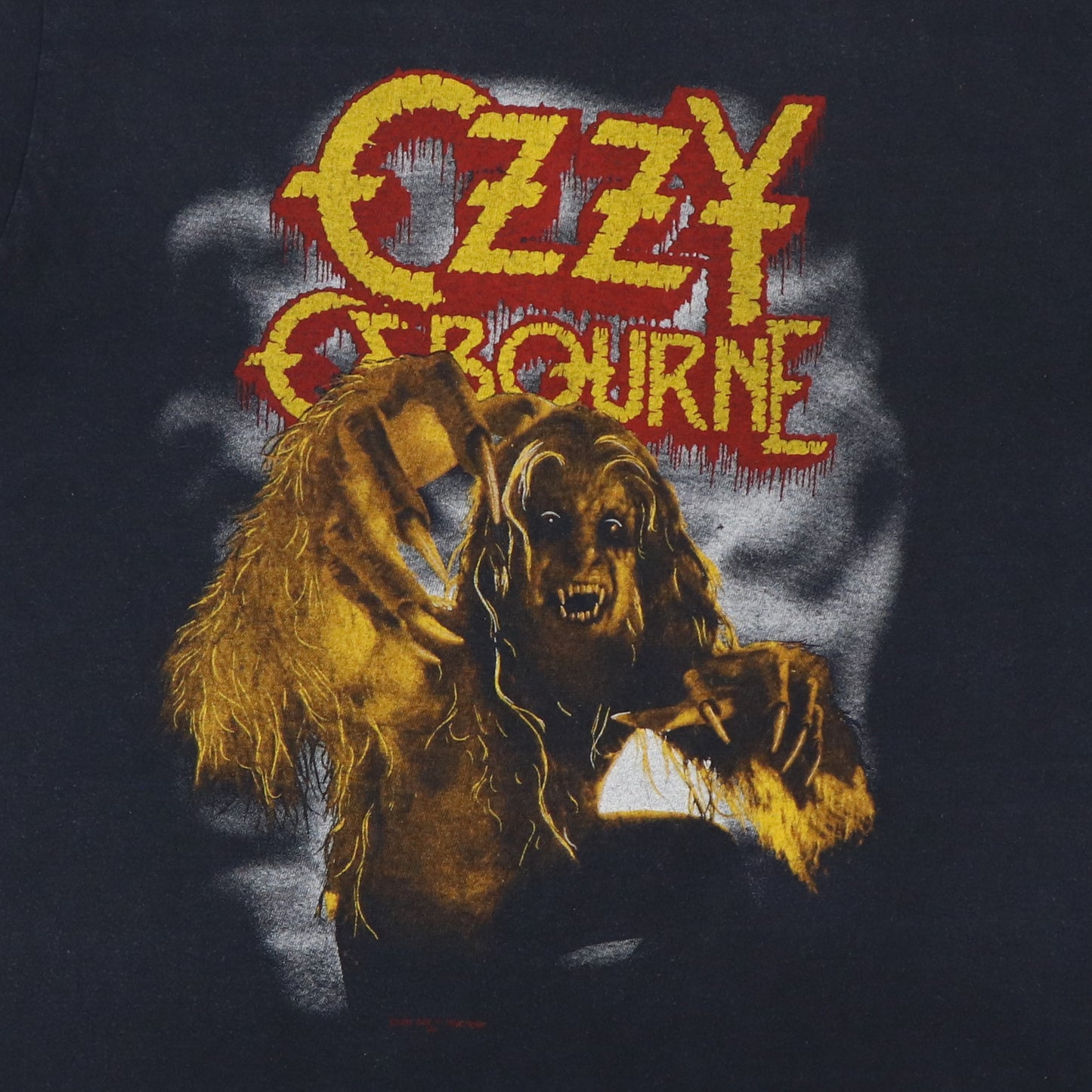 1983 Ozzy Osbourne Bark At The Moon UK Tour Shirt