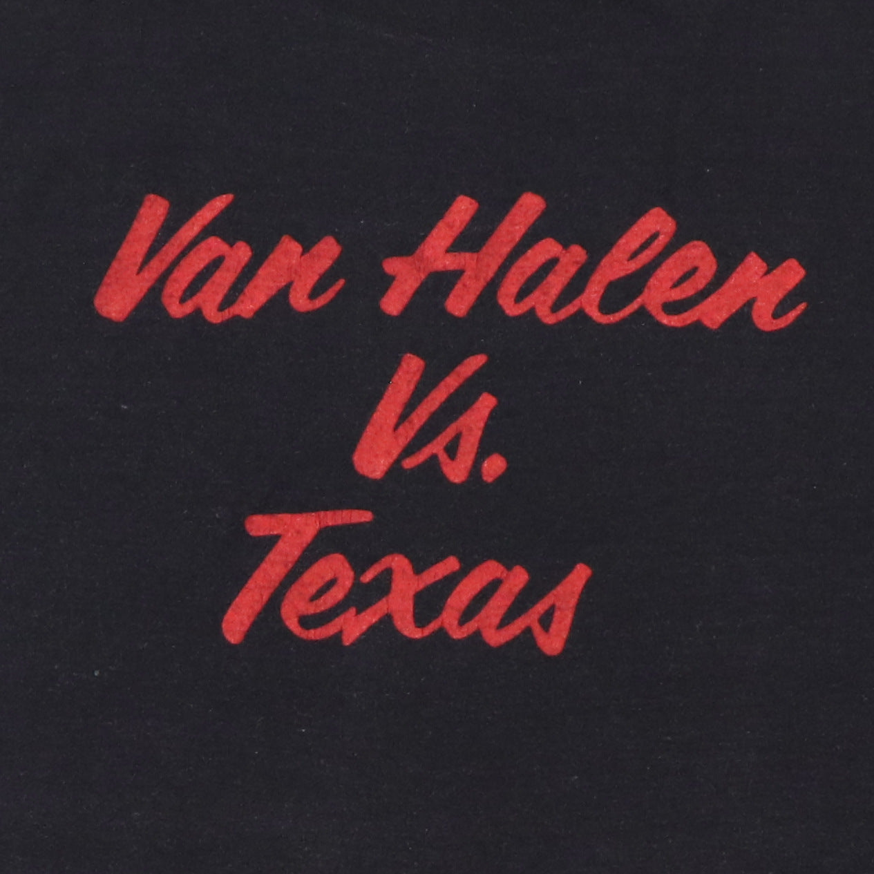 1982 Van Halen Vs Texas Crew Tour Shirt