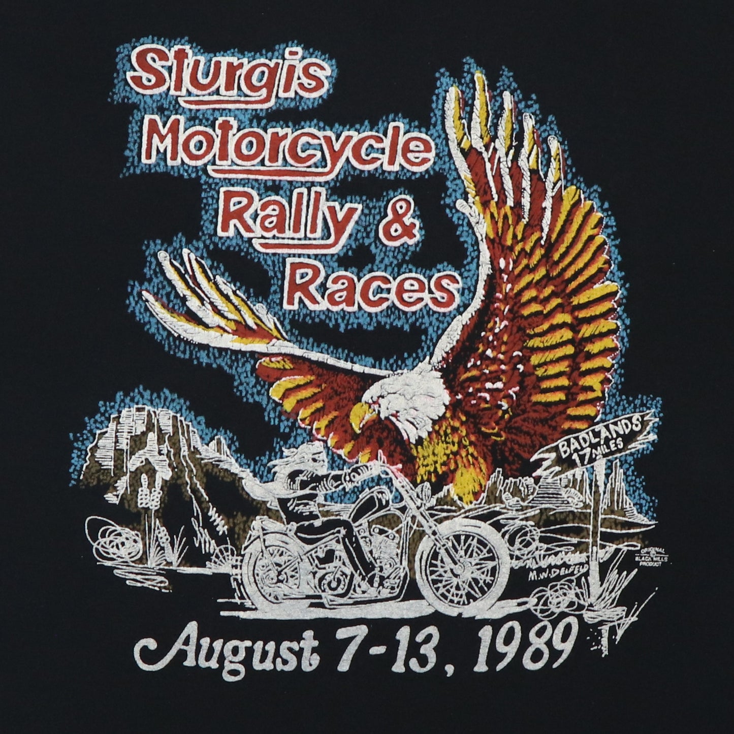 1989 Sturgis Motorcycle Rally & Races Shirt