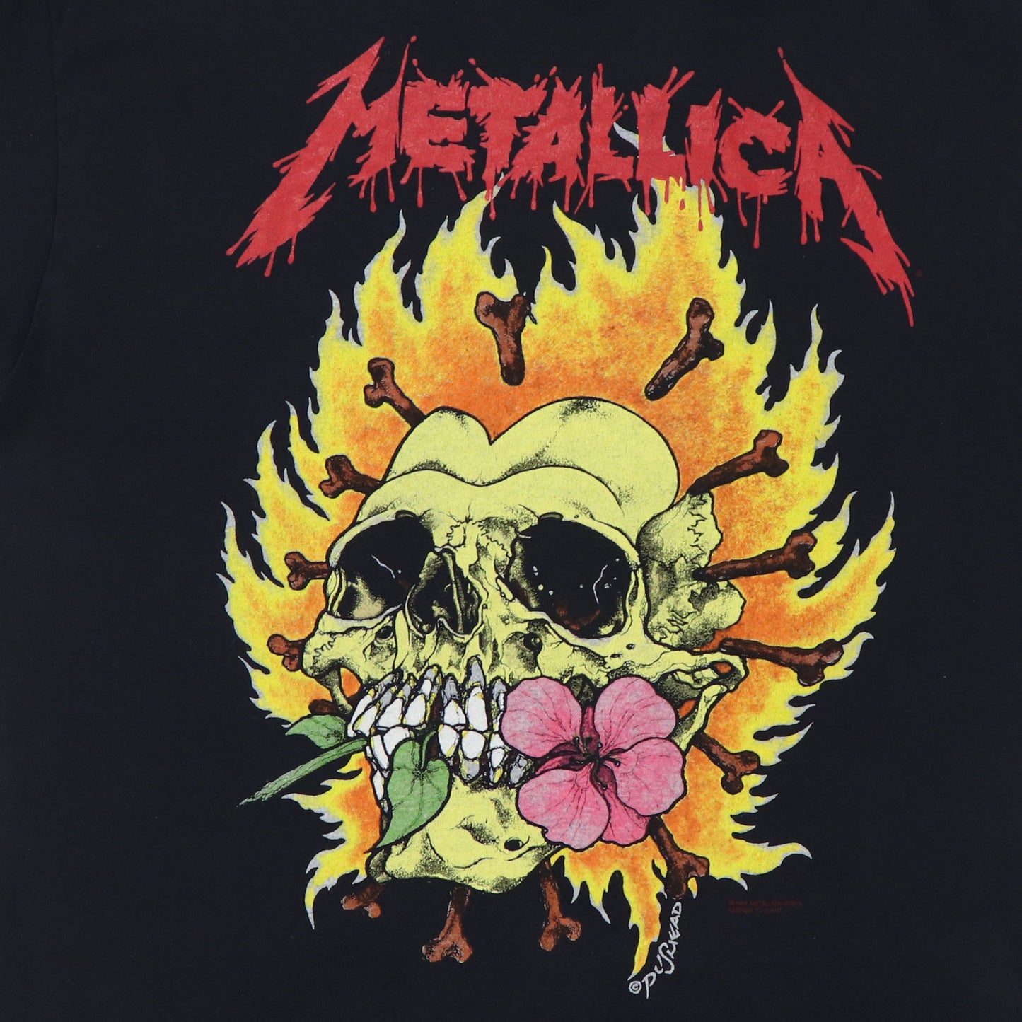 1994 Metallica Big Skull Pushead Shirt