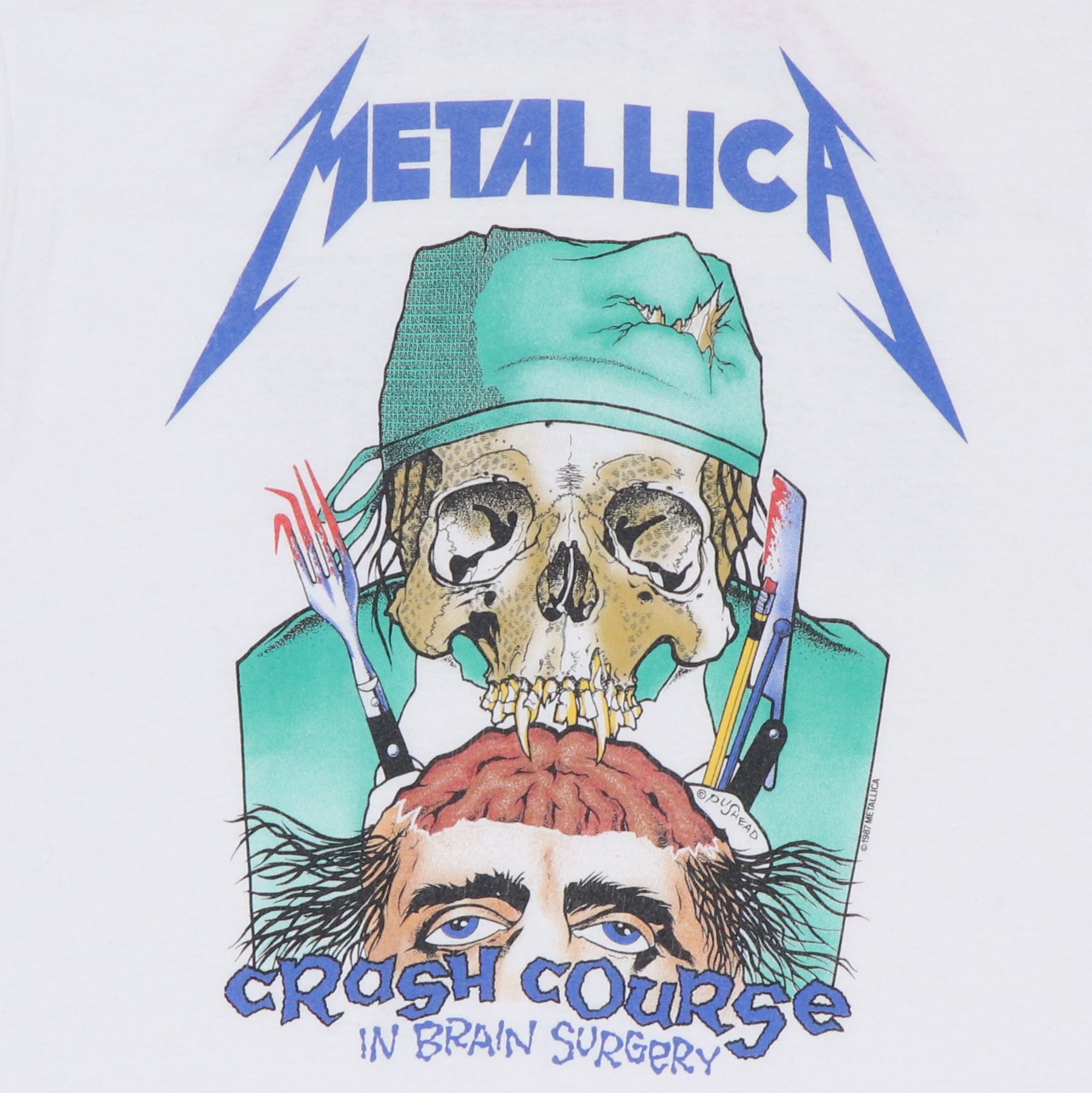 1987 Metallica Crash Course In Brain Surgery Shirt – WyCo Vintage
