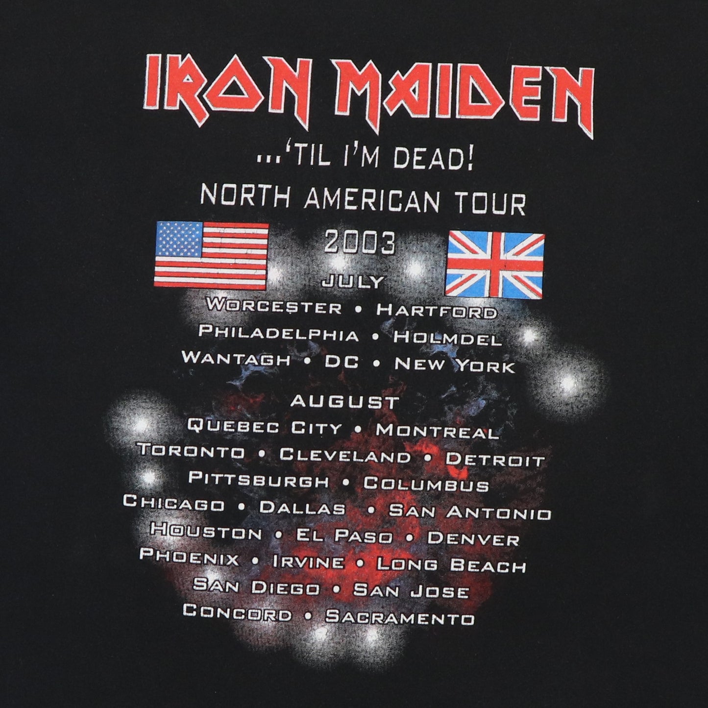 2003 Iron Maiden Tour Shirt