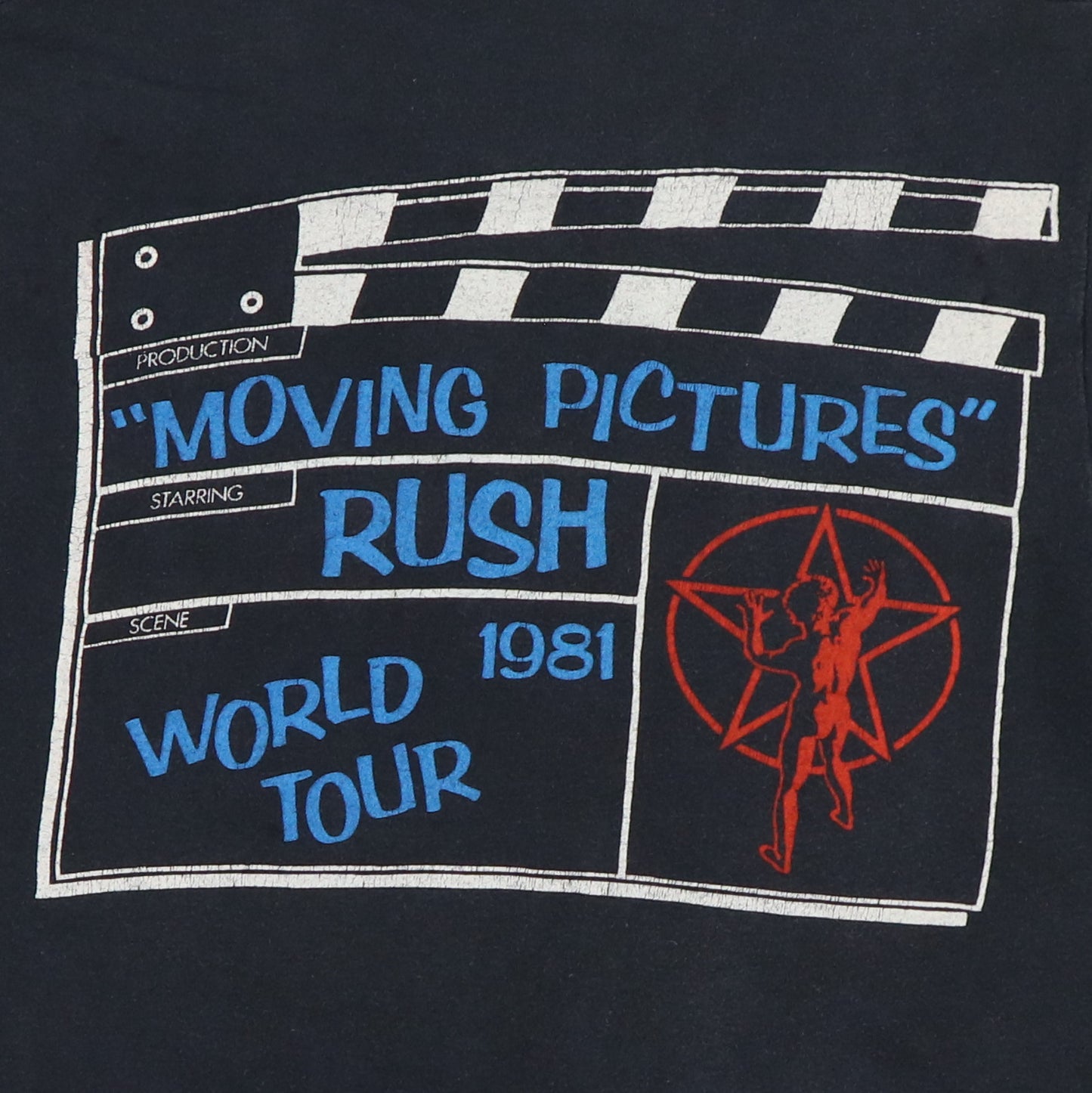 1981 Rush Moving Pictures Tour Shirt