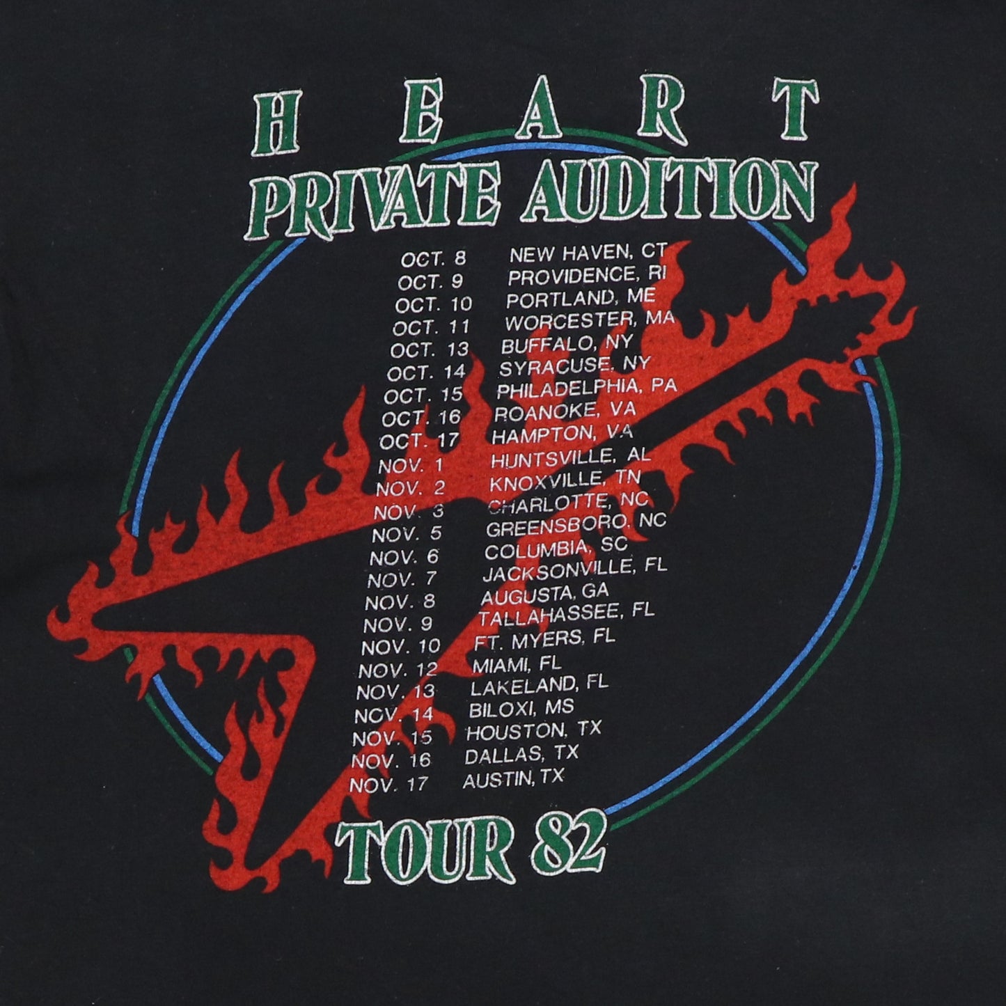 1981 Heart City's Burning Tour Shirt