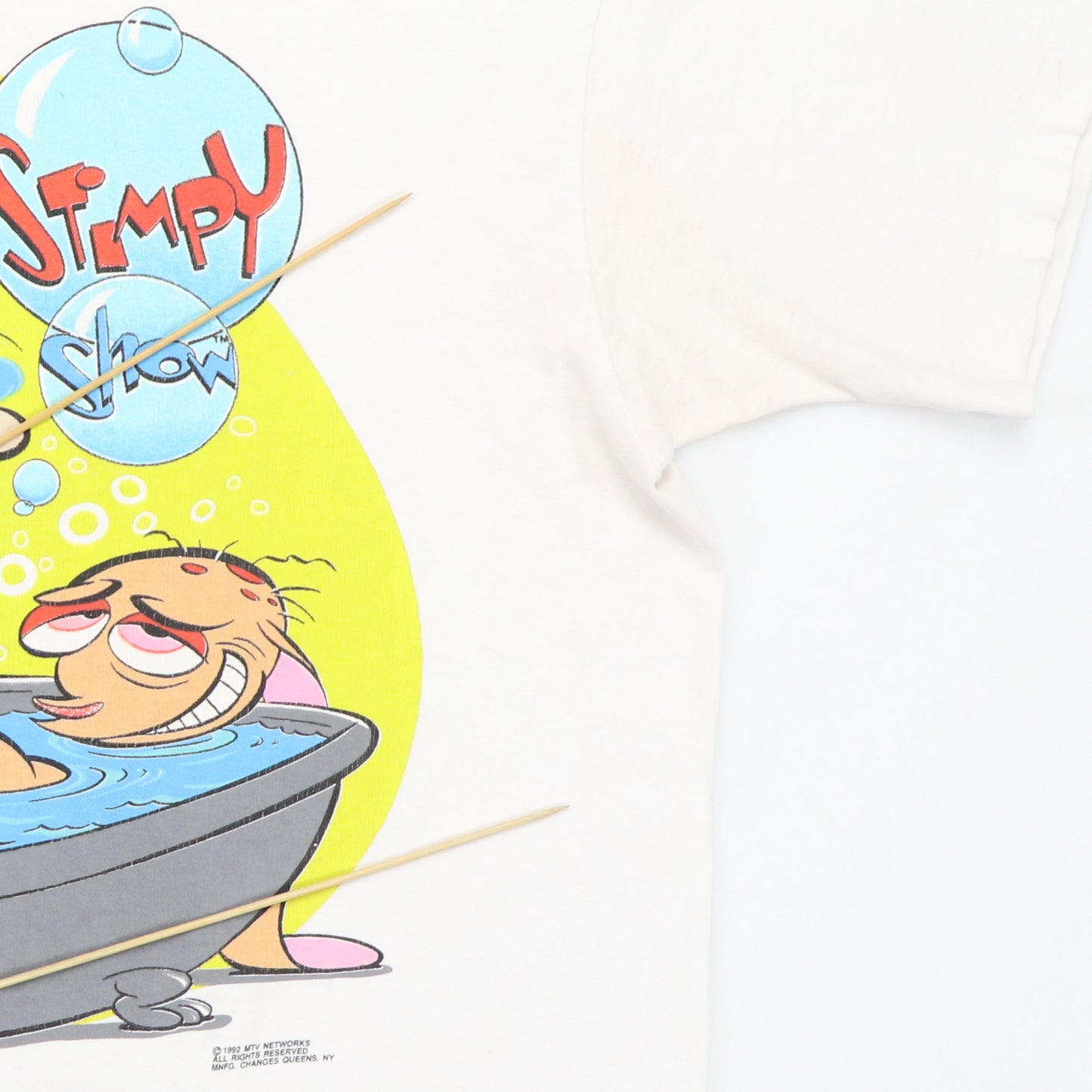 1992 Ren & Stimpy Show Nicktoons MTV Shirt