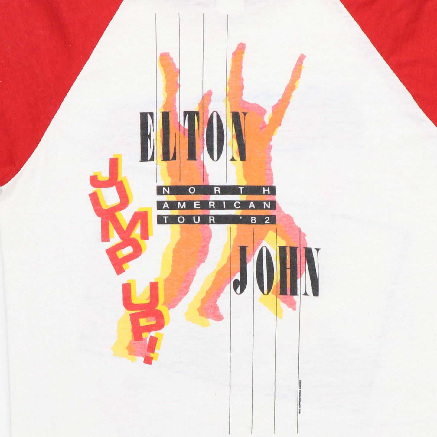 1982 Elton John Jump Up Tour Jersey Shirt