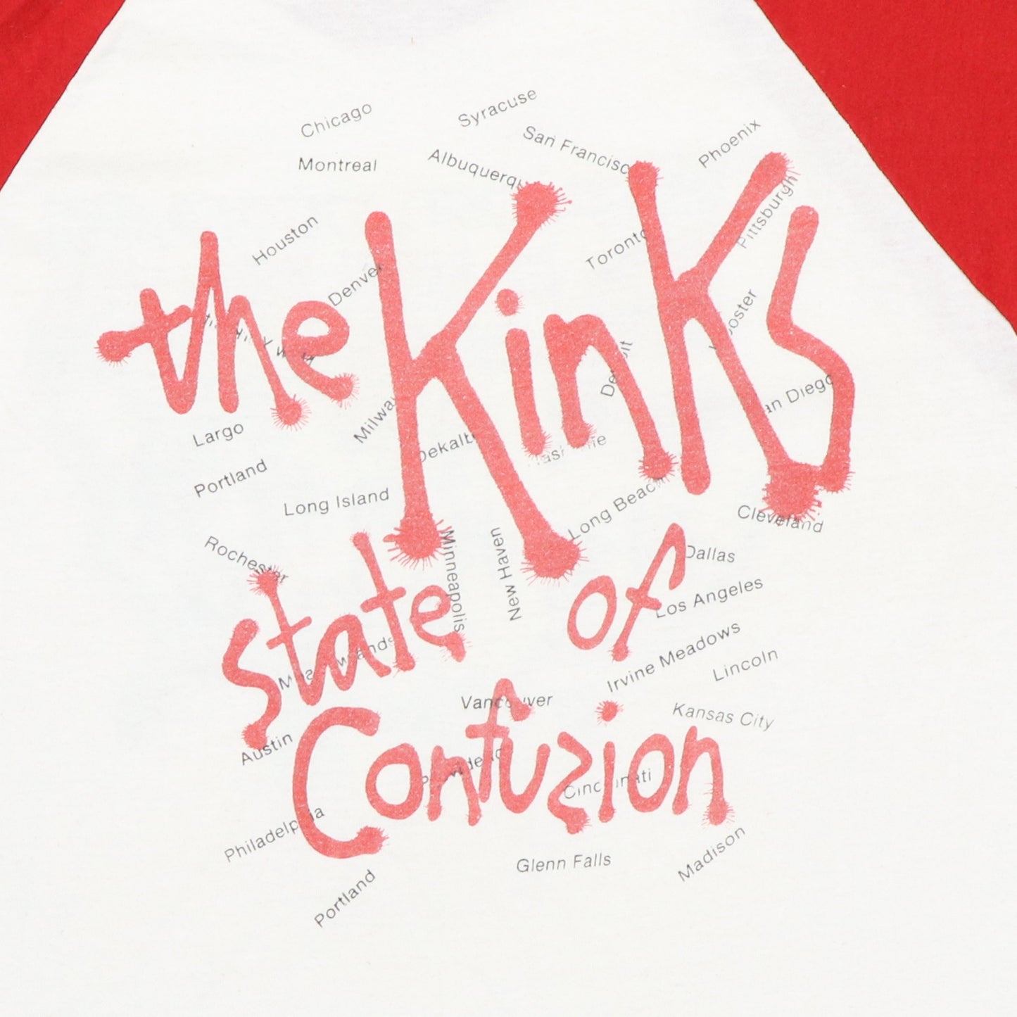 1983 The Kinks State Of Confusion Tour Jersey Shirt