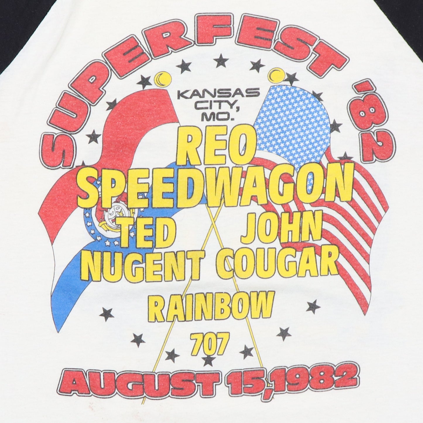 1982 REO Speedwagon Tour Jersey Shirt