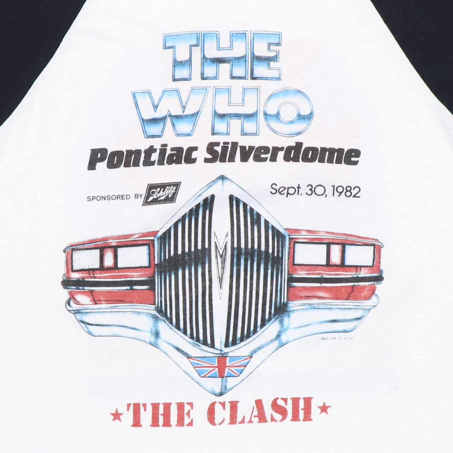 1982 The Who The Clash Tour Jersey Shirt