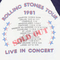 1981 Rolling Stones Tour Jersey Shirt