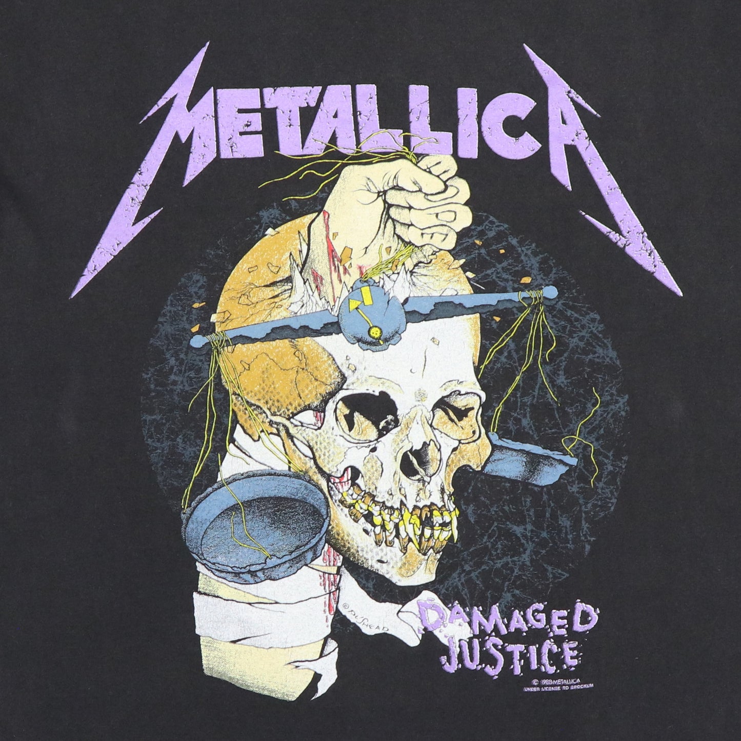 1990s Metallica Damaged Justice Shirt