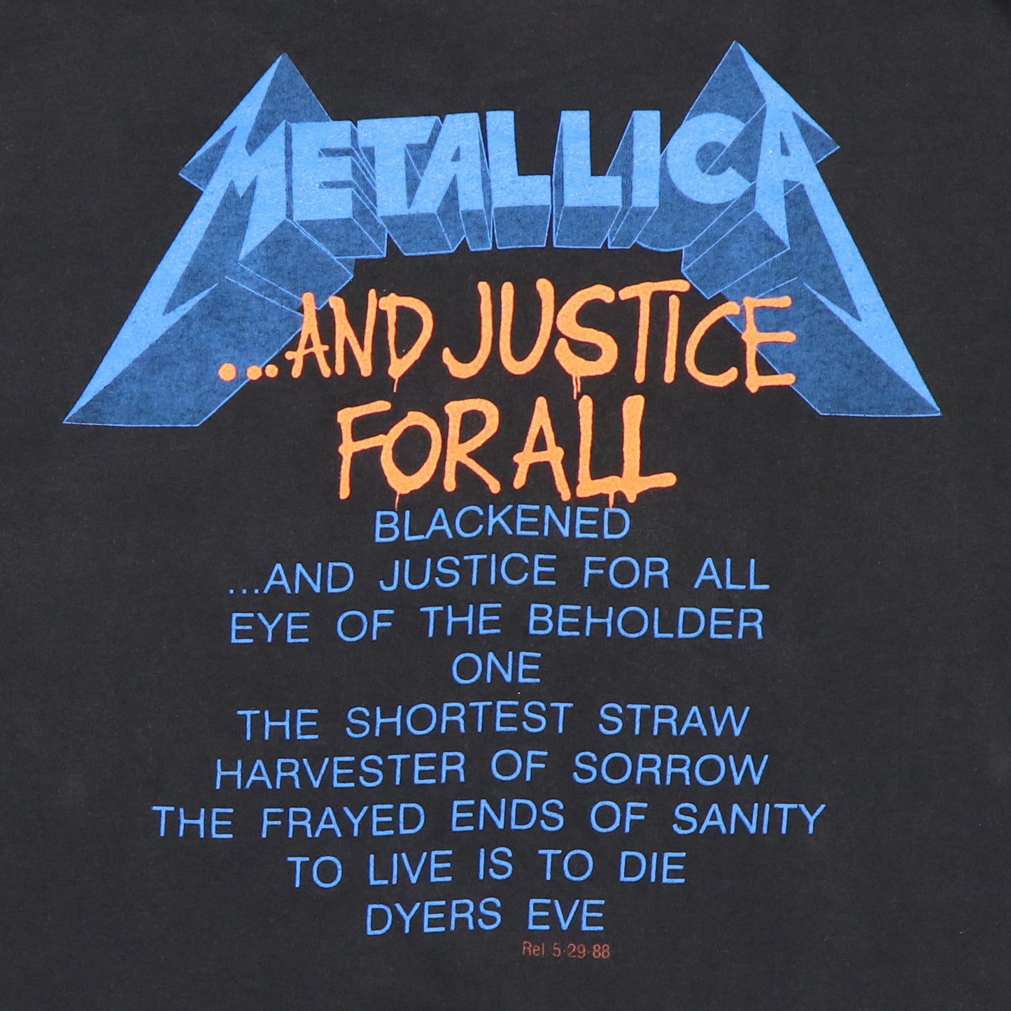 1990s Metallica Damaged Justice Shirt