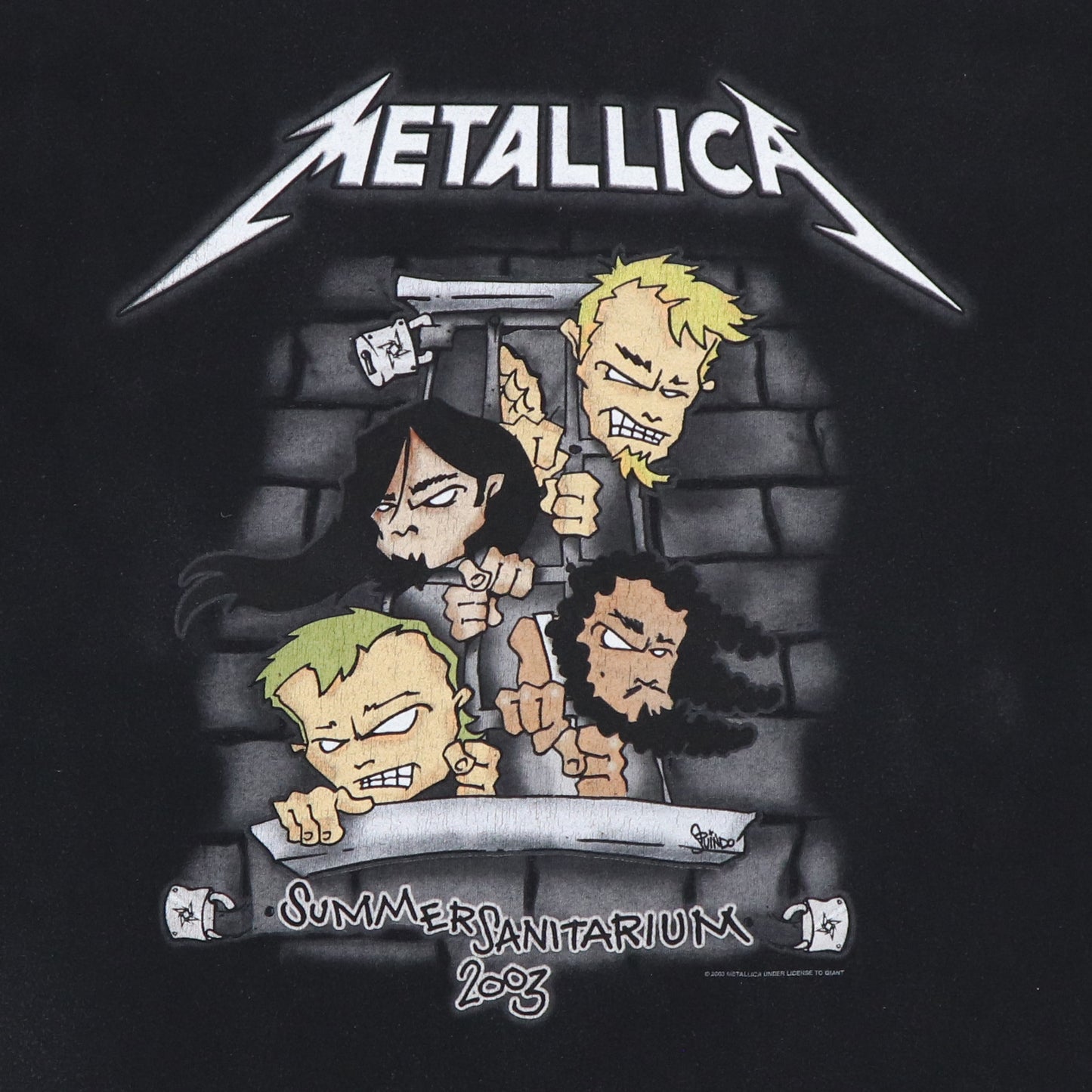 2003 Metallica Summer Sanitarium Tour Shirt