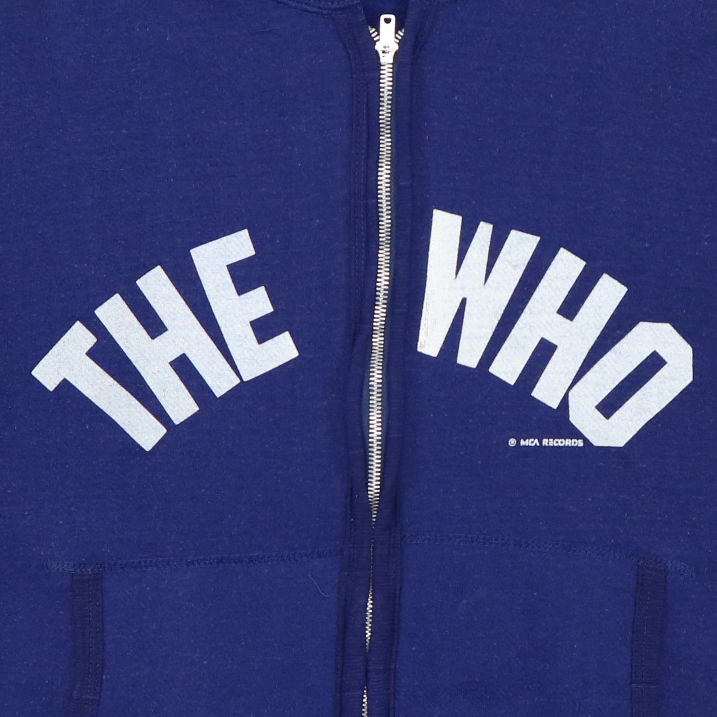 1970s The Who MCA Records Promo Zip Up Hoodie