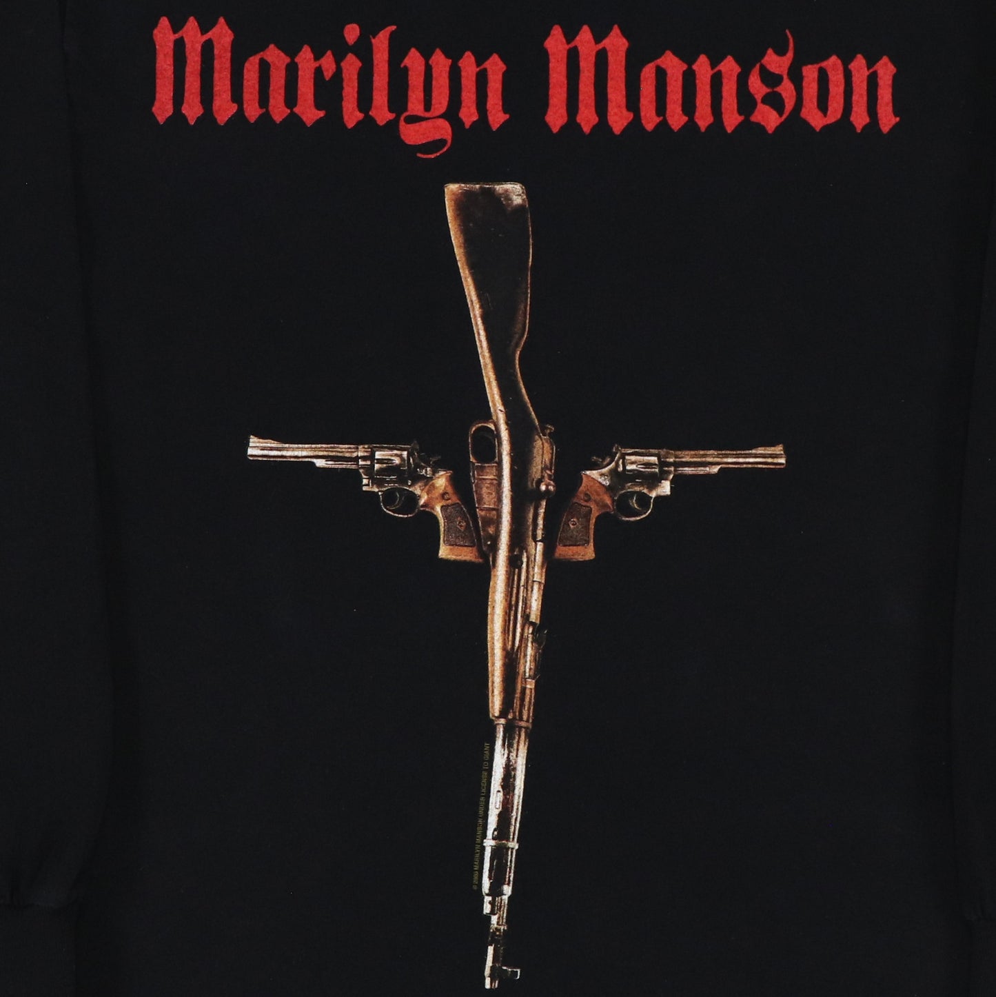 2000 Marilyn Manson God Guns Government Long Sleeve Shirt