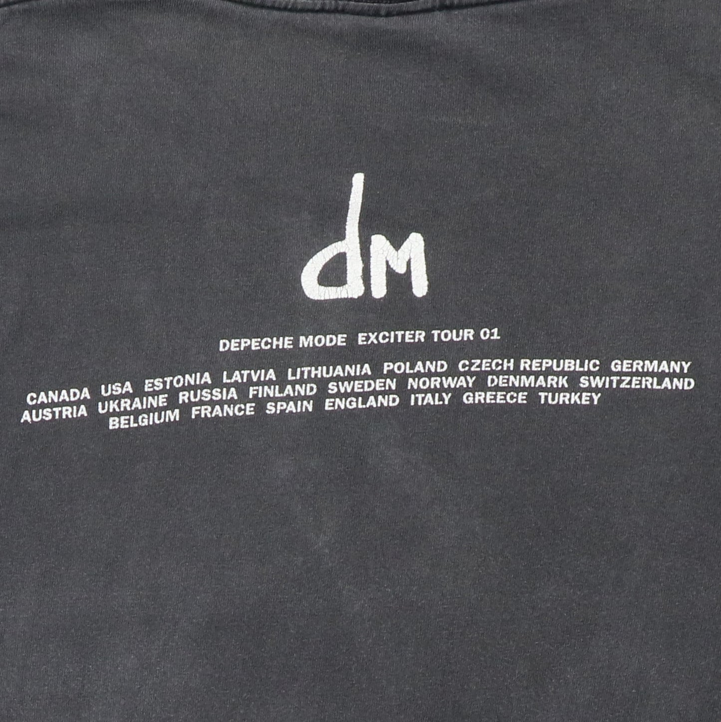 2001 Depeche Mode Exciter Tour Shirt