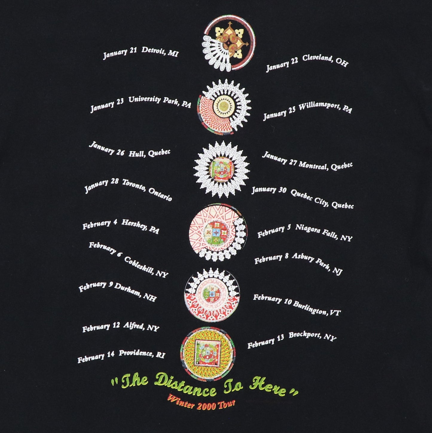 1999 Live The Distance To Here Tour Shirt