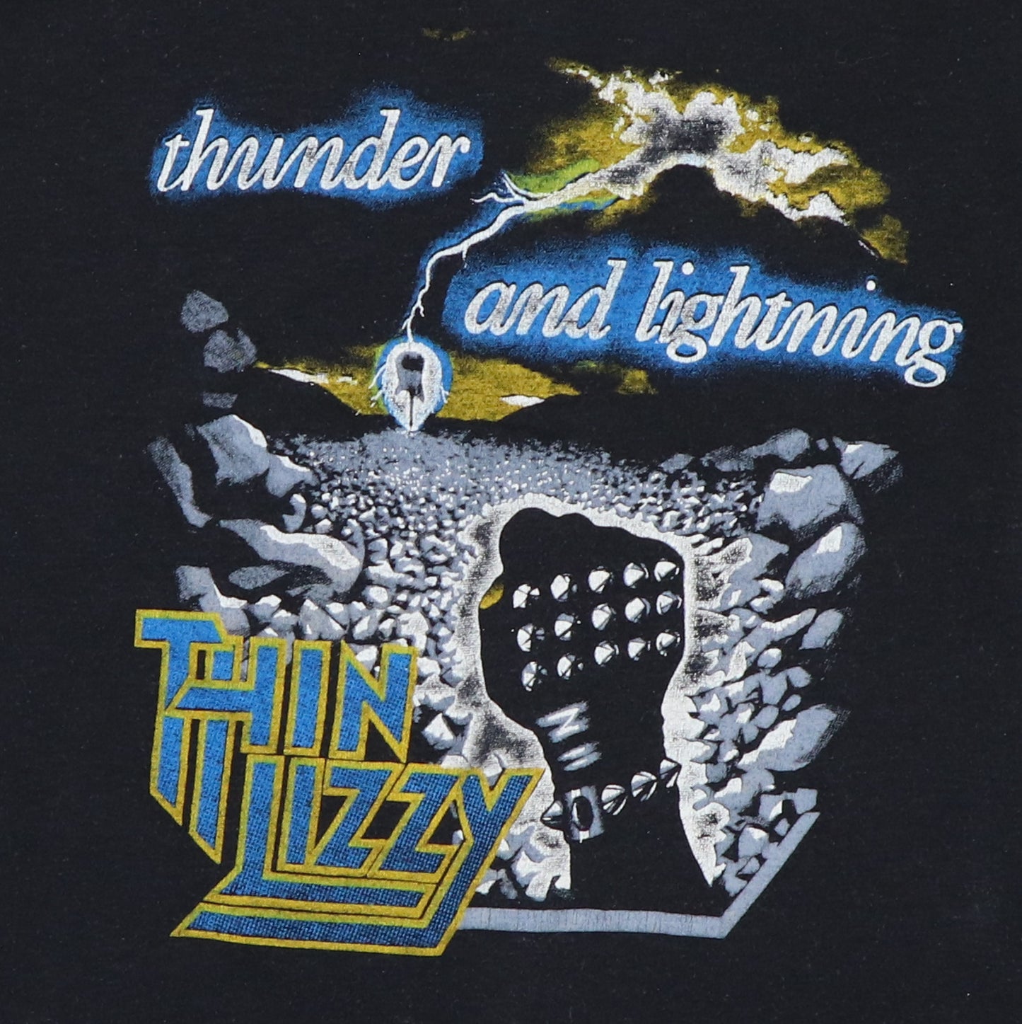 1983 Thin Lizzy Thunder and Lightning Tour Shirt