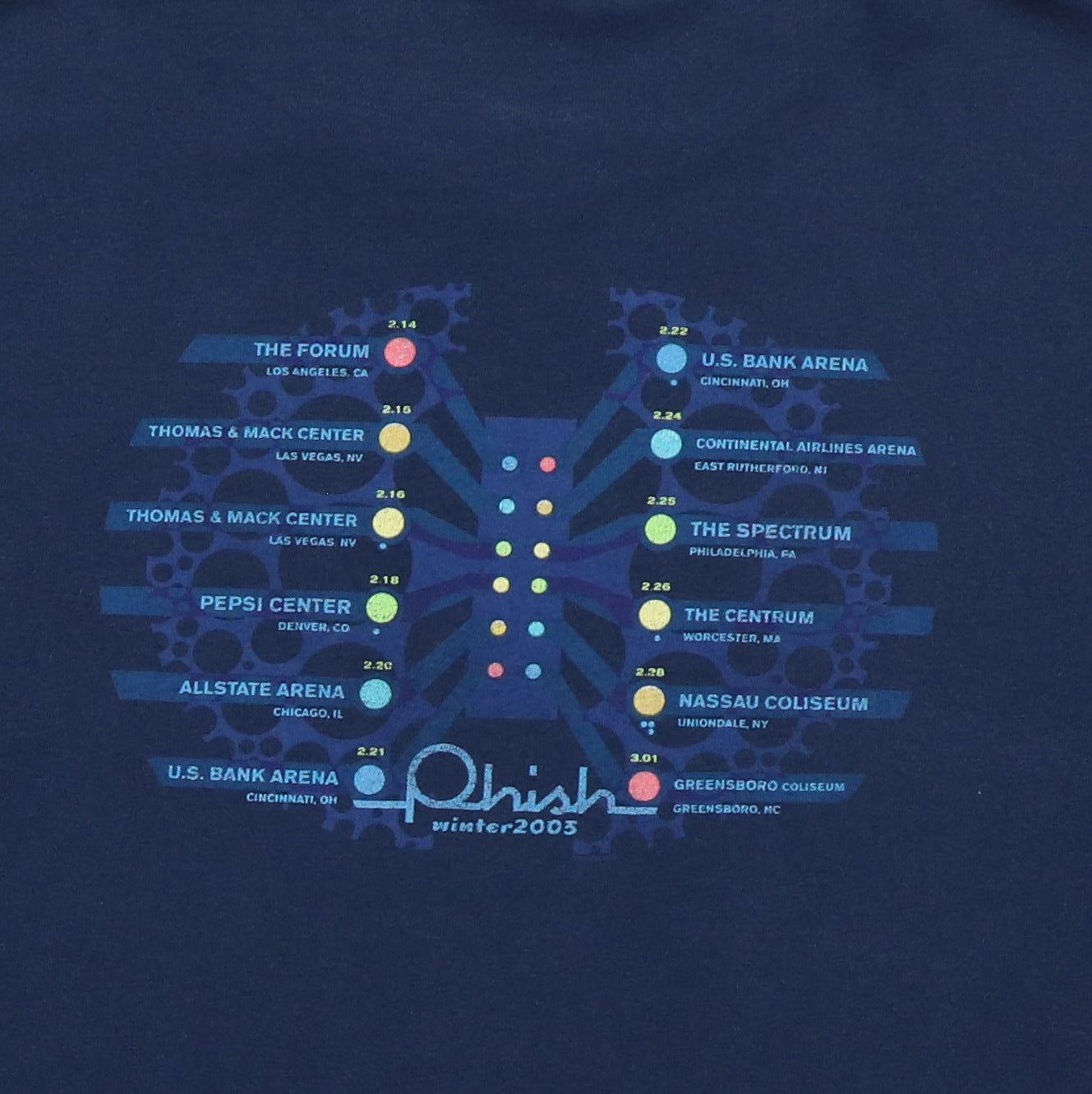 2003 Phish Winter Tour Long Sleeve Shirt