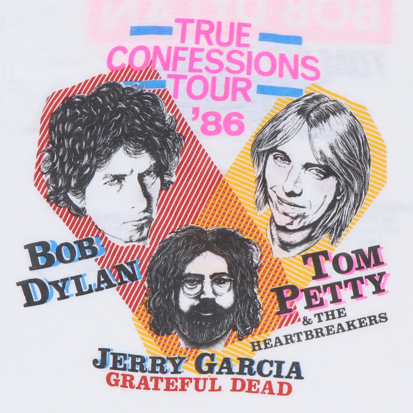 1986 Bob Dylan Tom Petty Jerry Garcia Concert Shirt