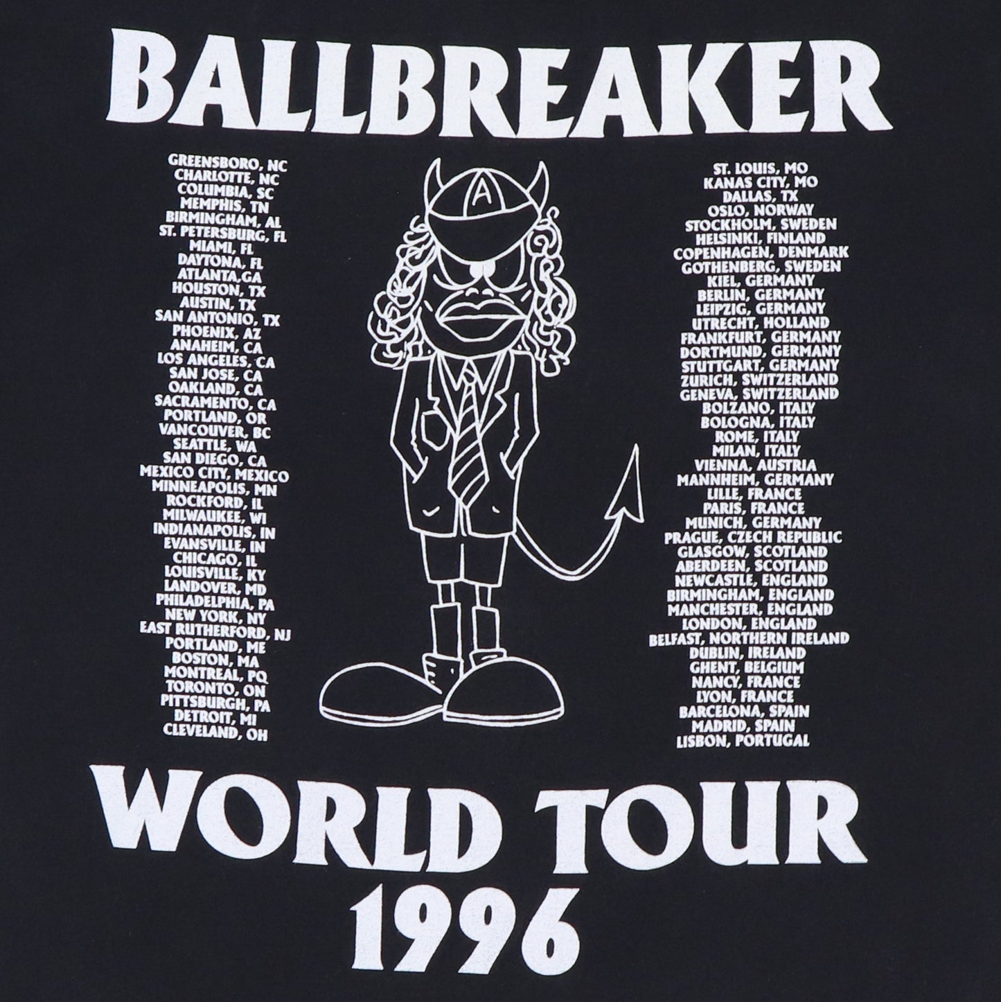 1996 ACDC Ballbreaker World Tour Shirt